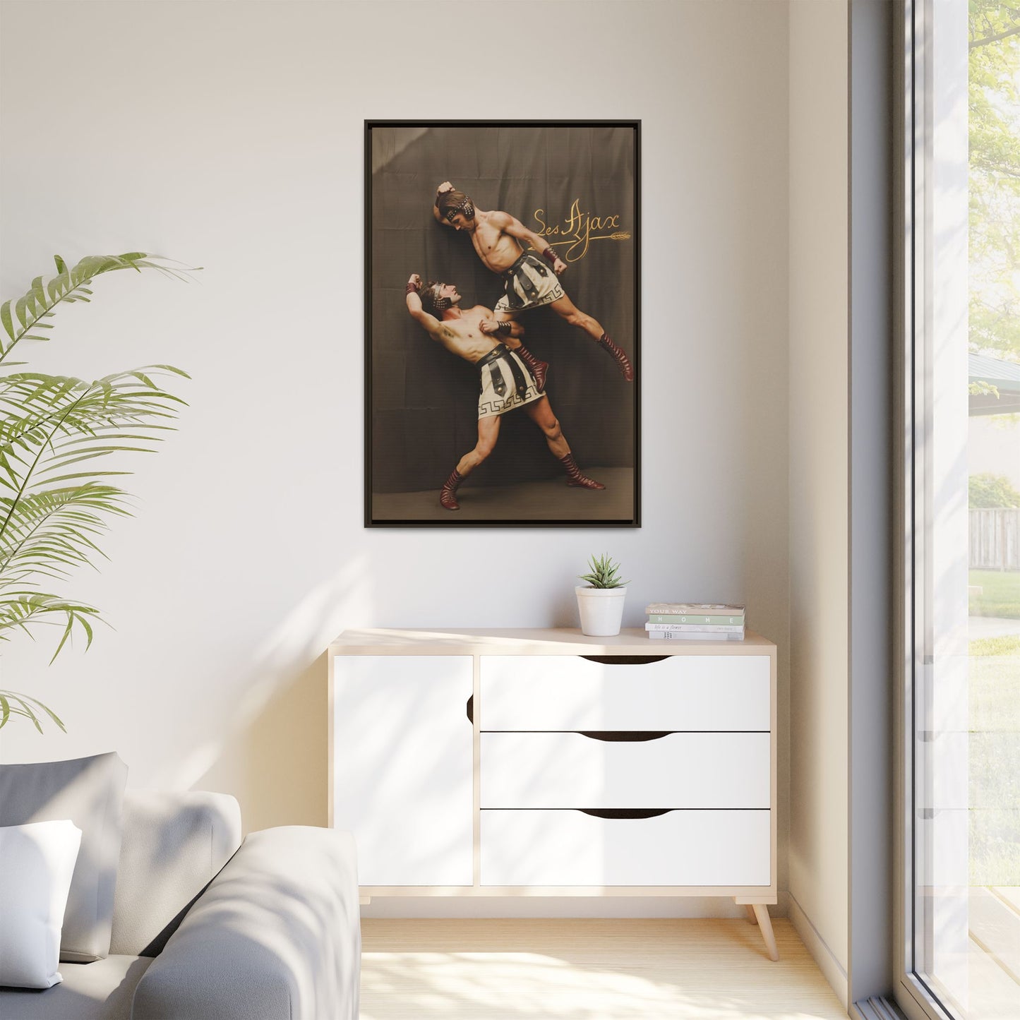 athlétisme 015 | Framed Vintage Photo - Matte Canvas