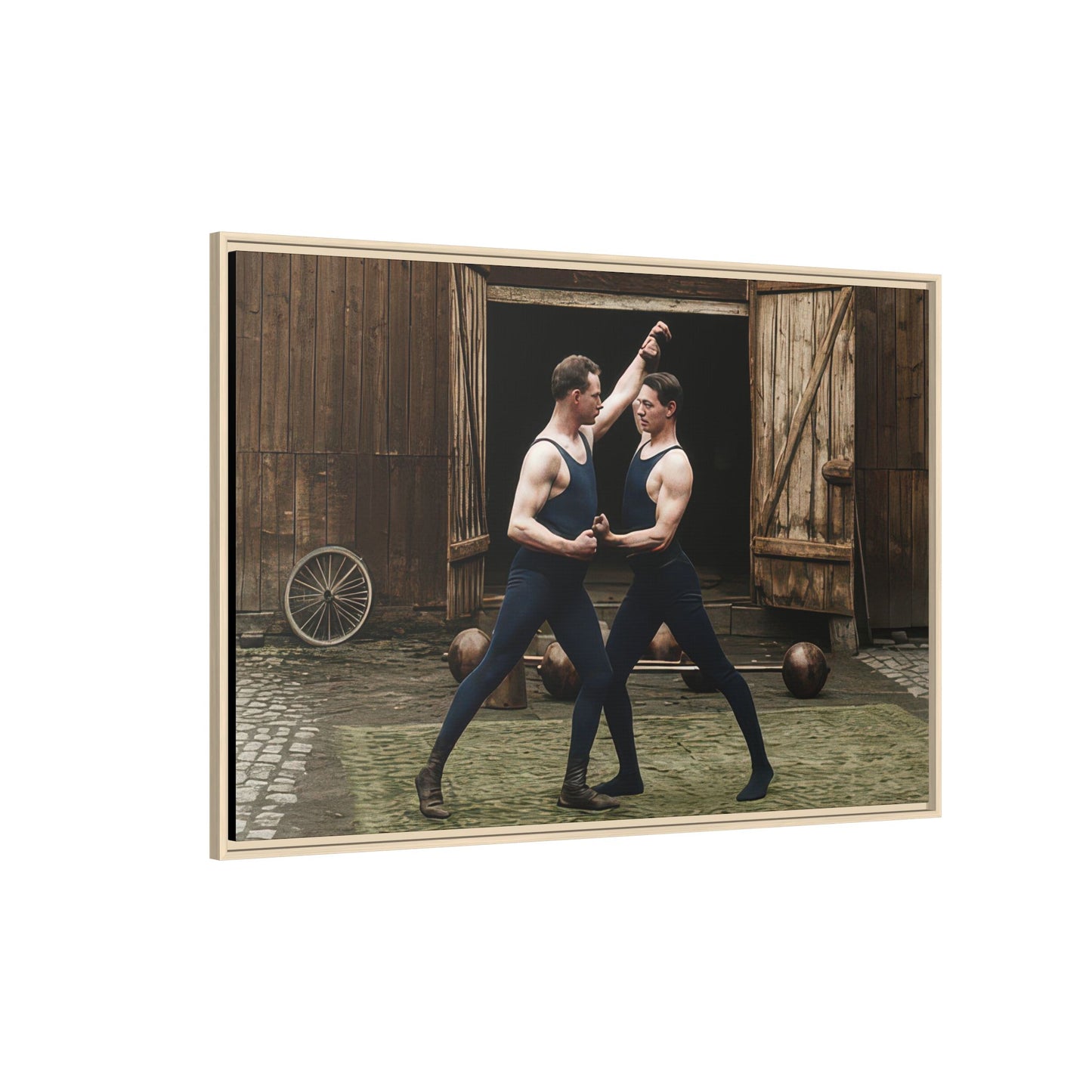 athlétisme 036 | Framed Vintage Photo - Matte Canvas