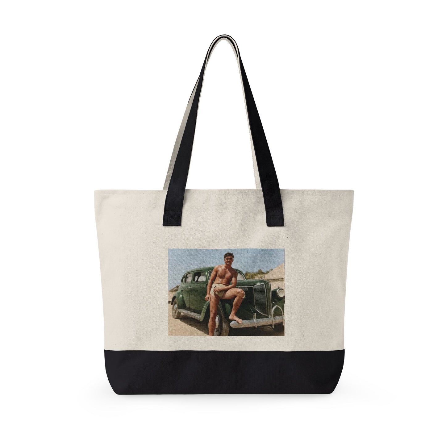 Beach Day Zippered Canvas Tote | nager 022