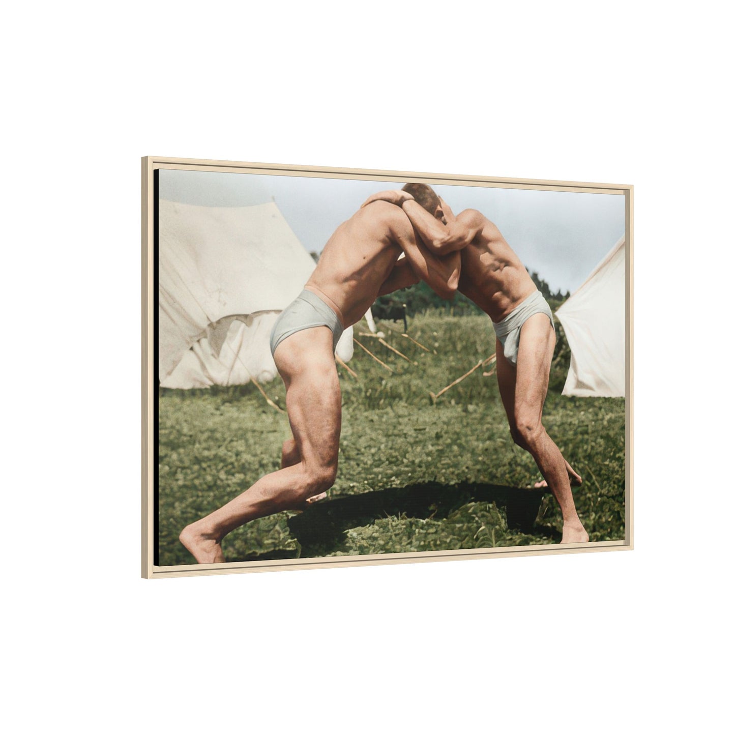athlétisme 019 | Framed Vintage Photo - Matte Canvas