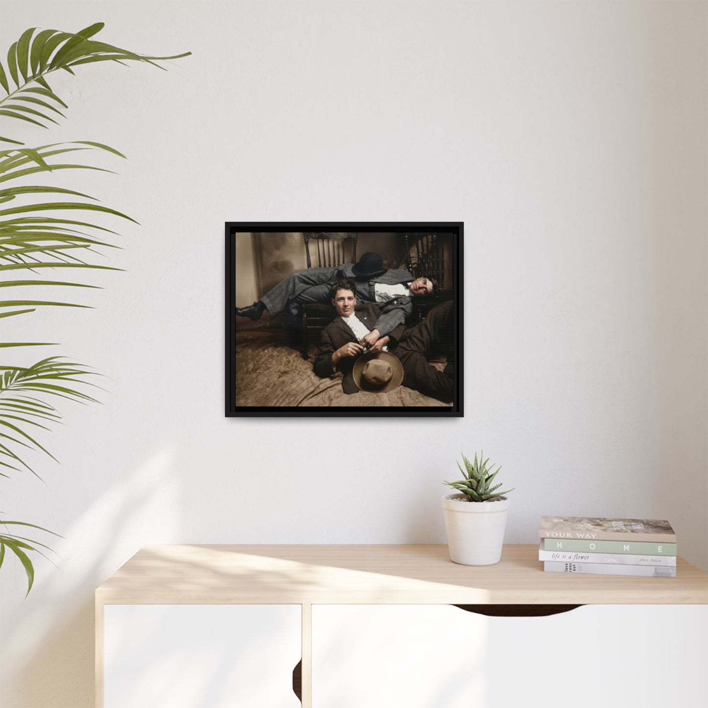 paire 020 | Framed Vintage Photo - Matte Canvas
