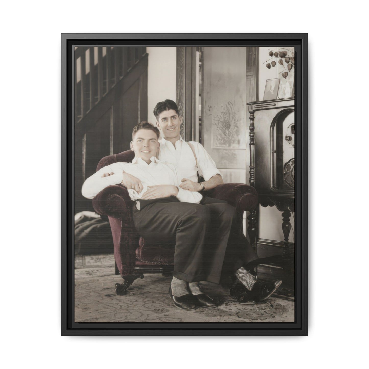 paire 053 | Framed Vintage Photo - Matte Canvas
