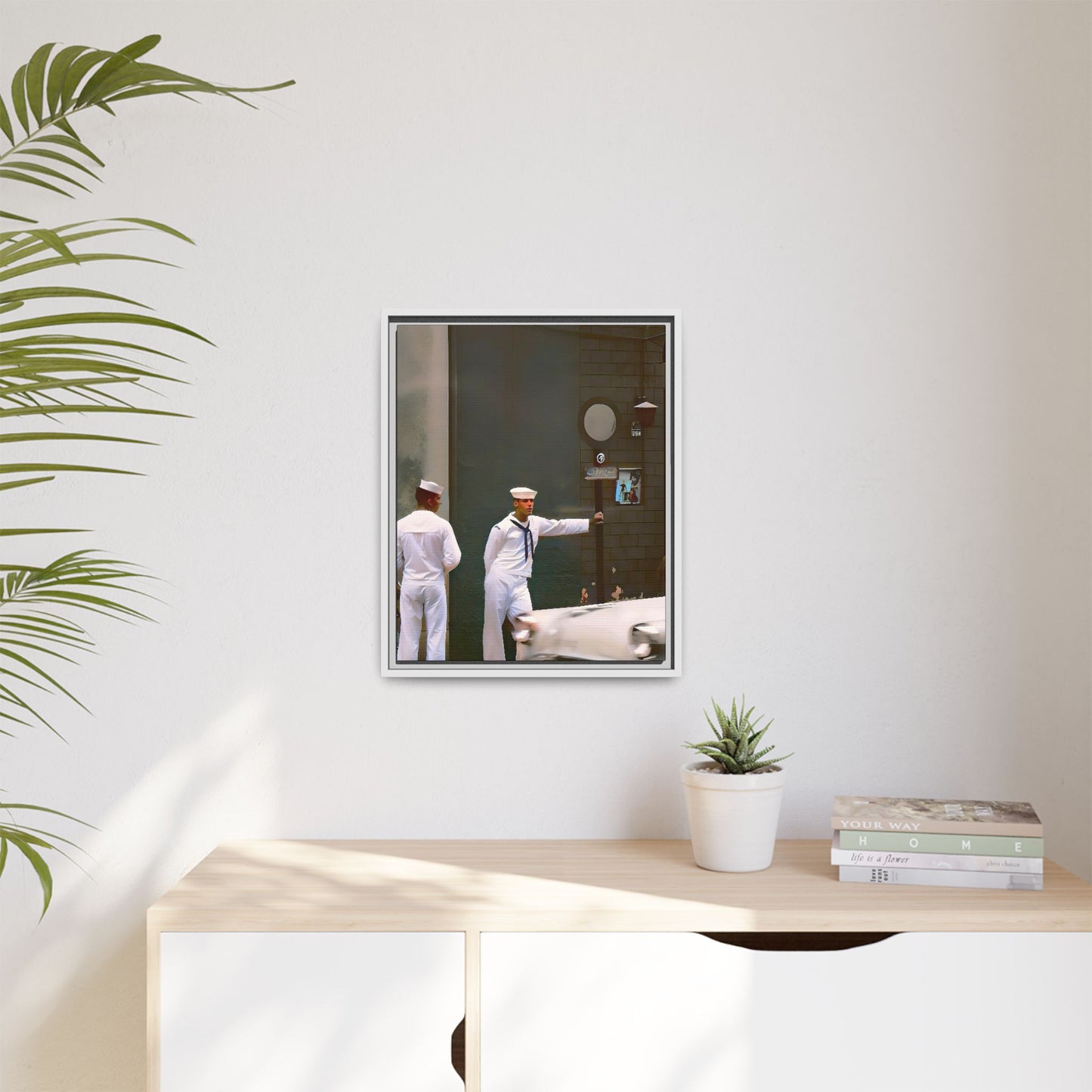 hommes 012 | Framed Vintage Photo - Matte Canvas