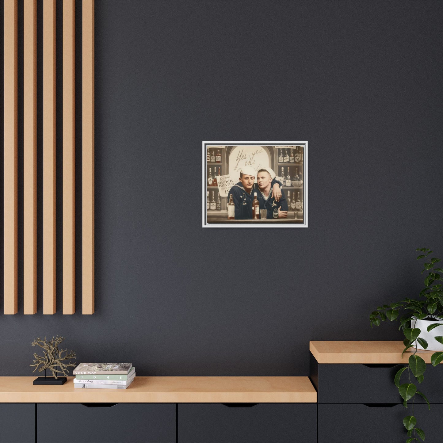 paire 048 | Framed Vintage Photo - Matte Canvas