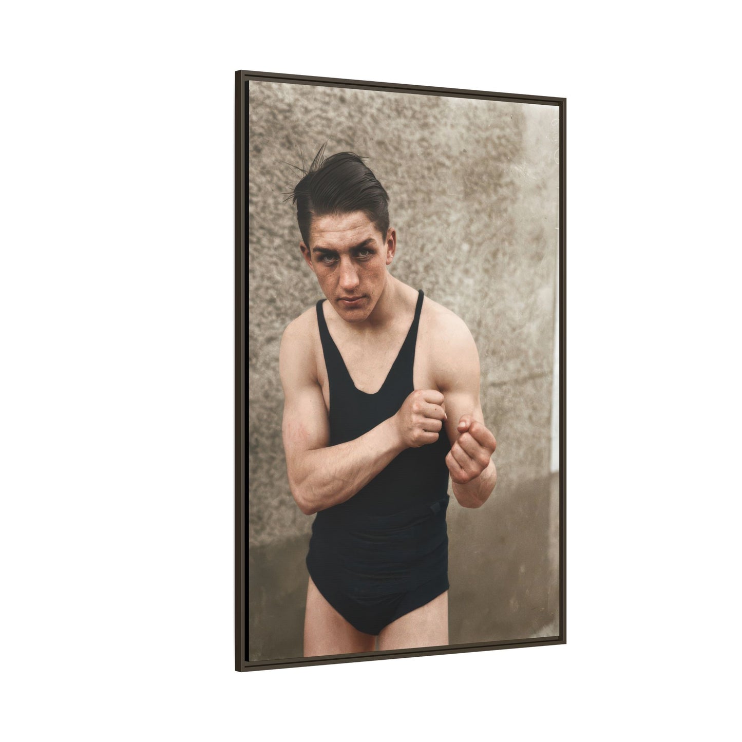 athlétisme 048 | Framed Vintage Photo - Matte Canvas