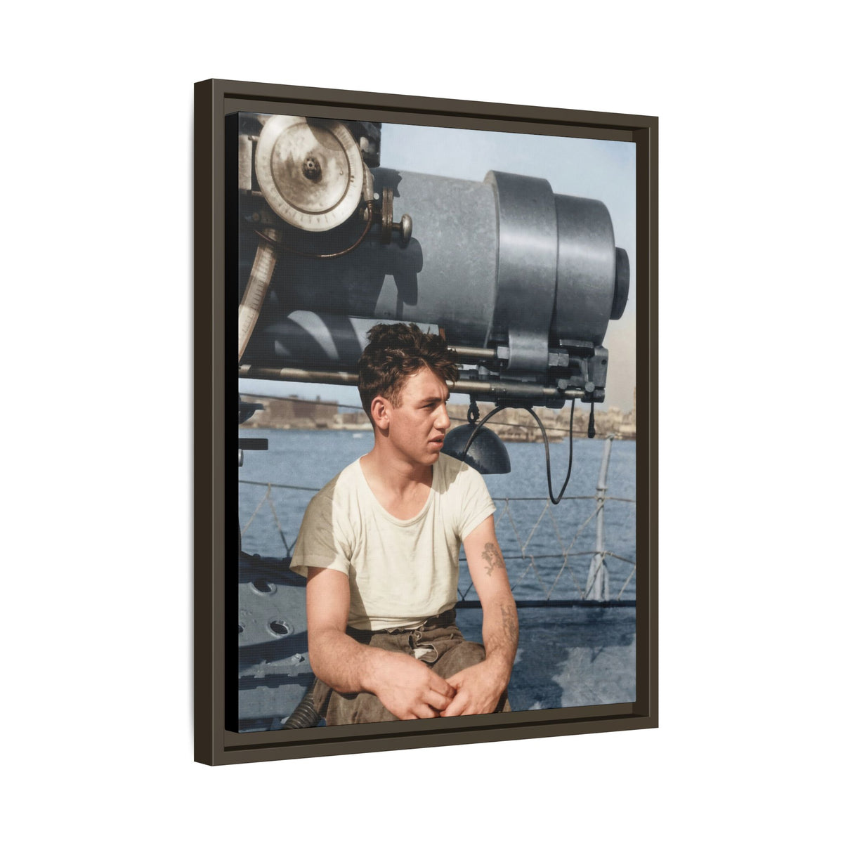 celibataire 026 | Framed Vintage Photo - Matte Canvas