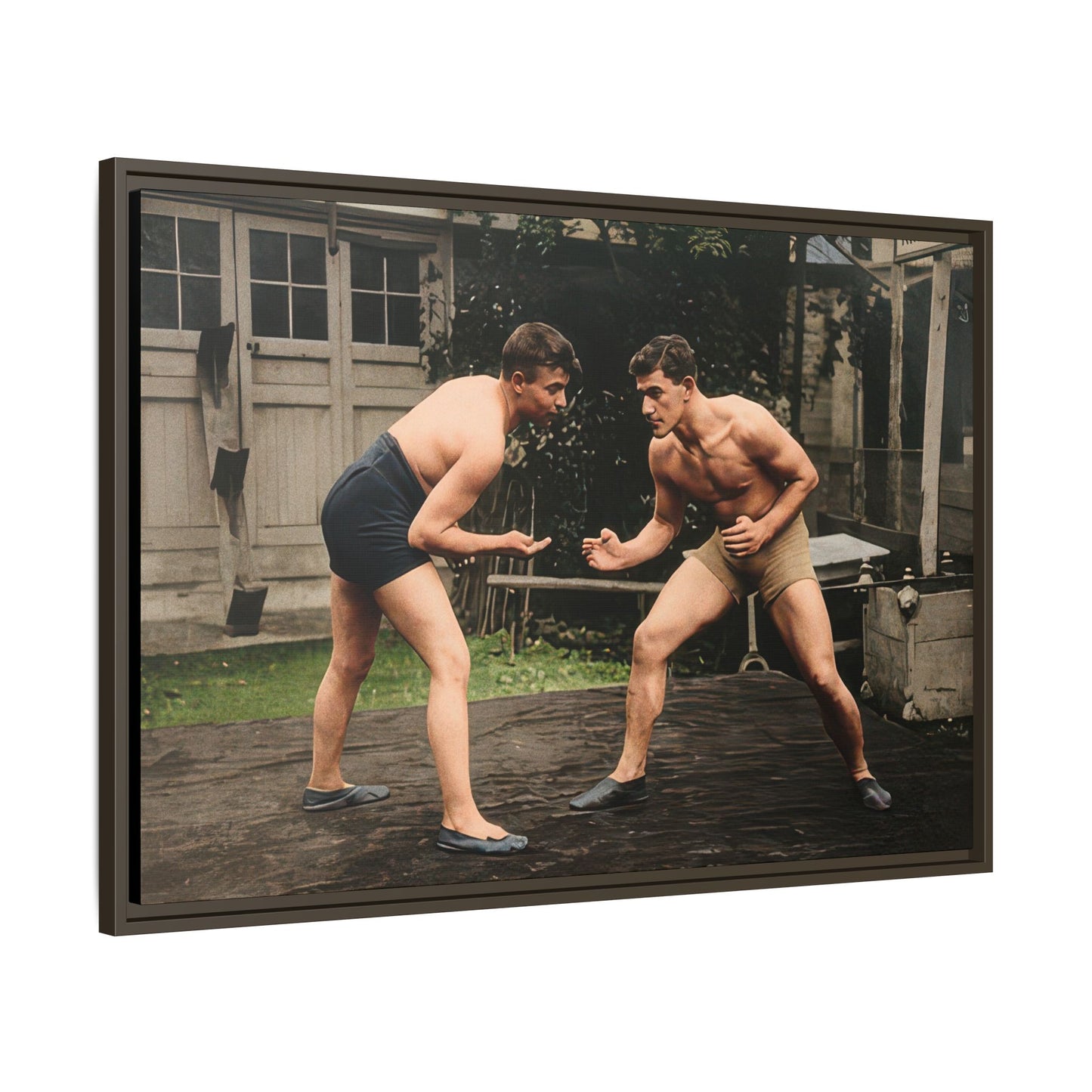 athlétisme 033 | Framed Vintage Photo - Matte Canvas