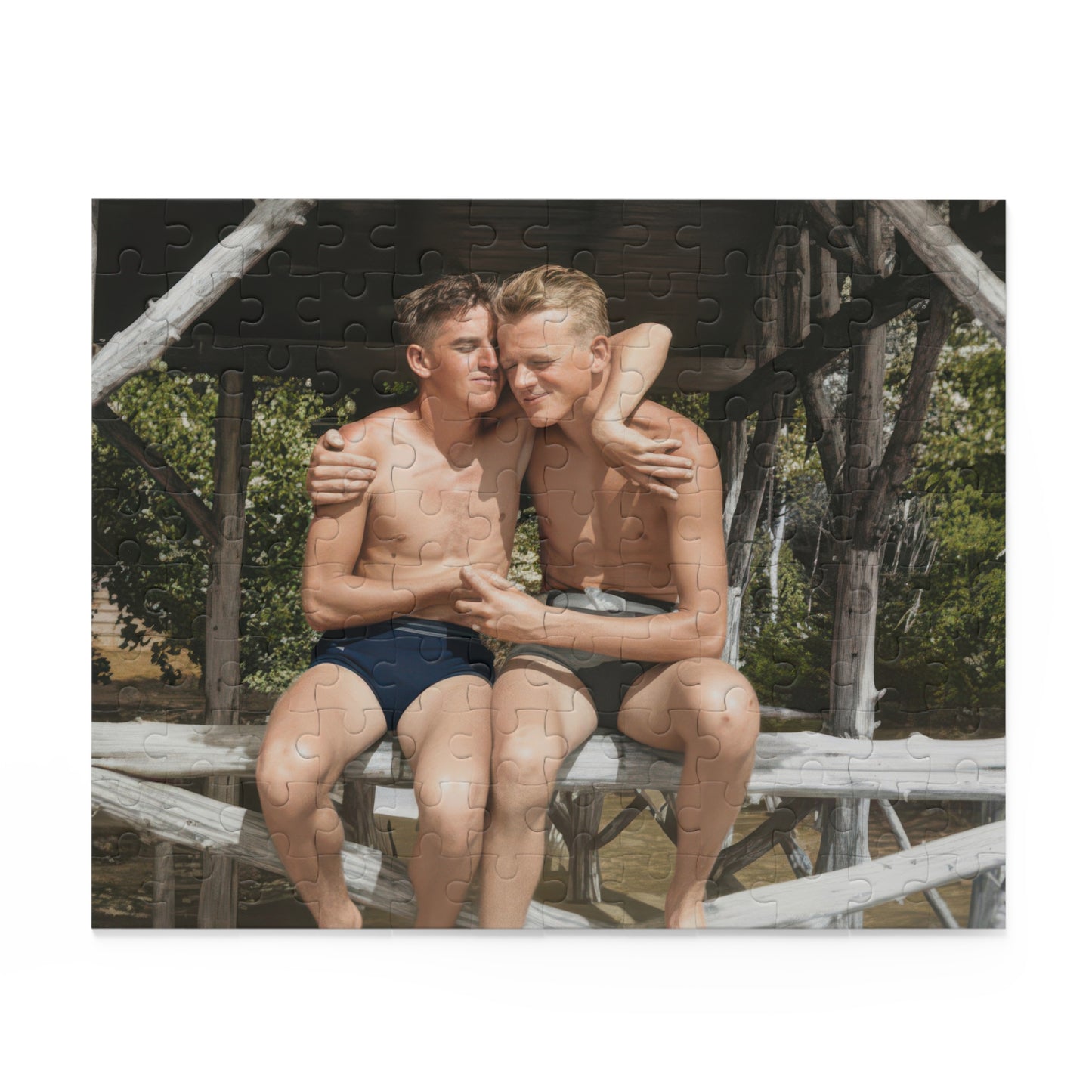Summer Pavilion Companions | Restored Historical Jigsaw Puzzle | nager 011