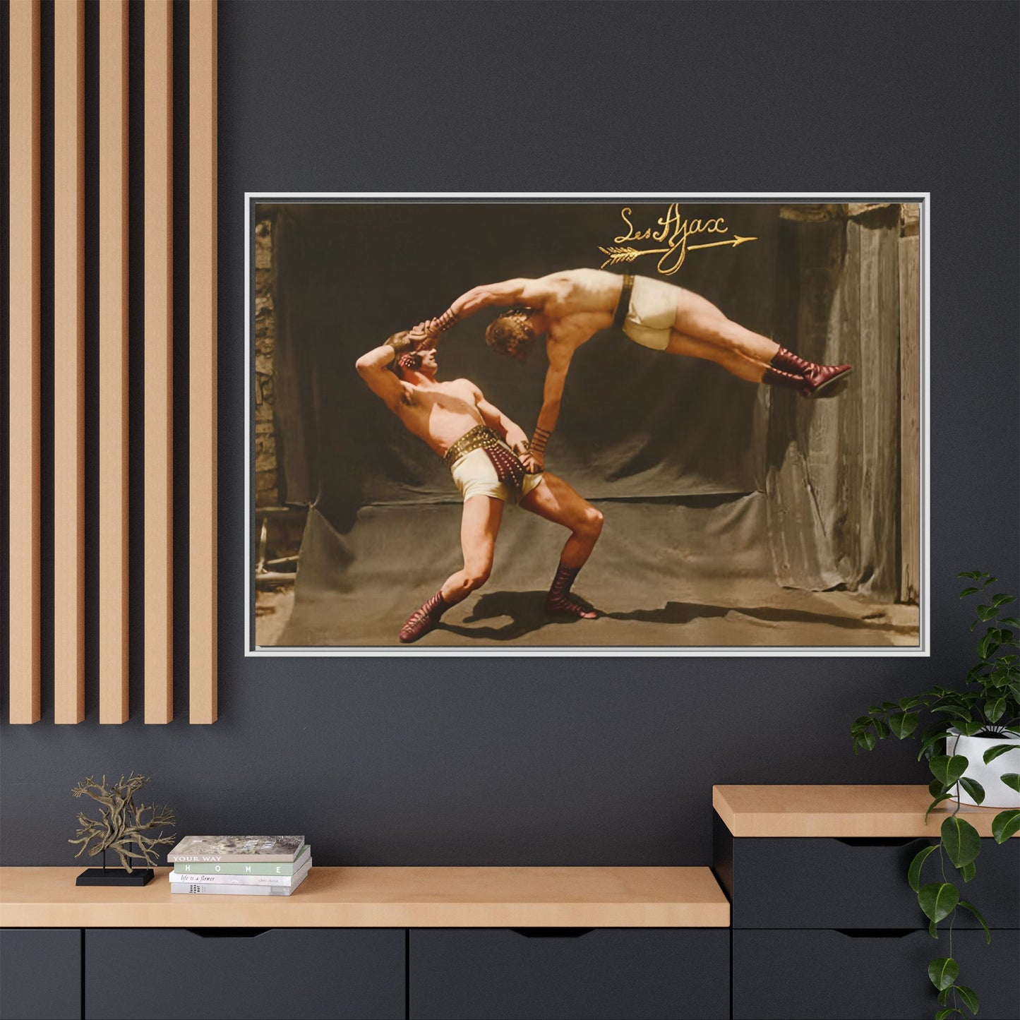 athlétisme 013 | Framed Vintage Photo - Matte Canvas