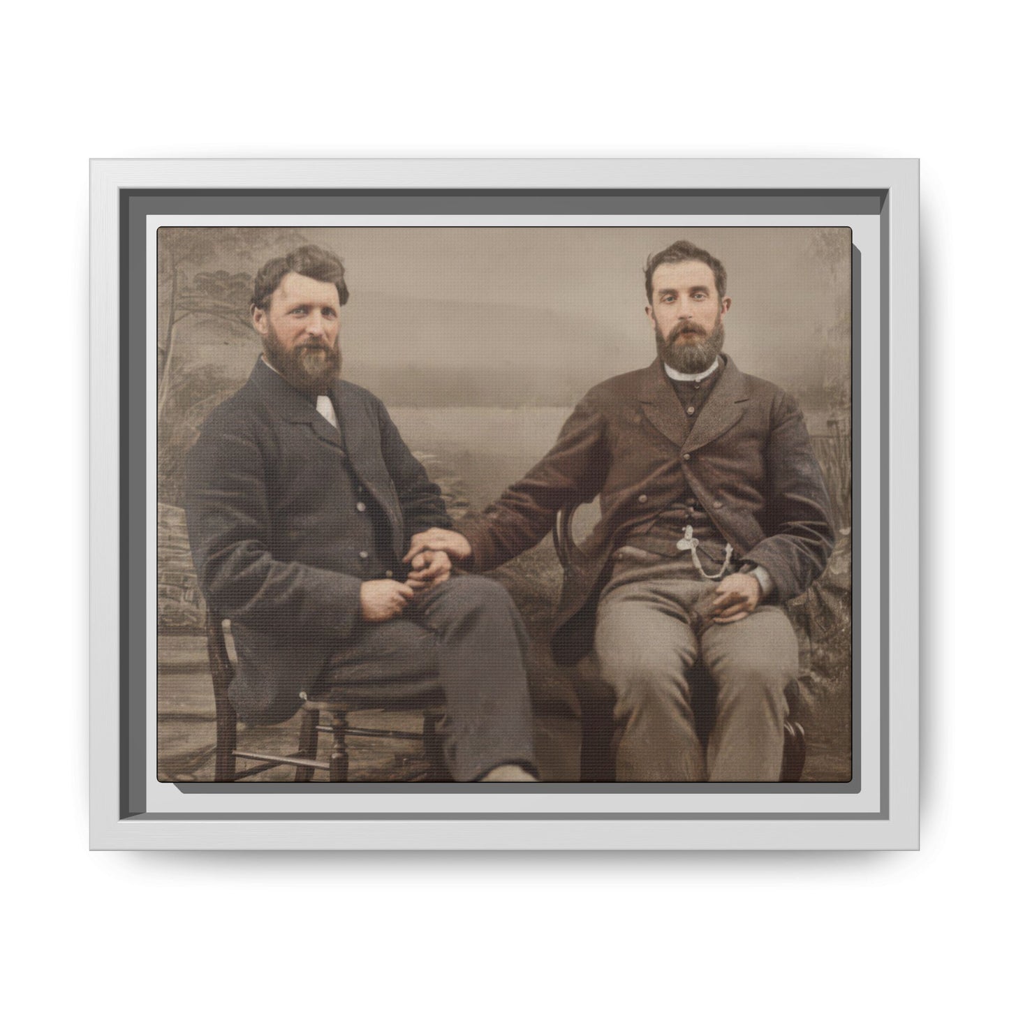 paire 110 | Framed Vintage Photo - Matte Canvas