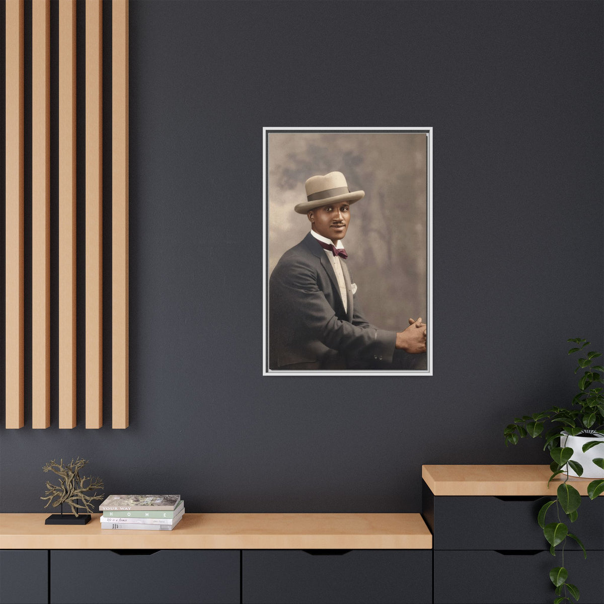 celibataire 004 | Framed Vintage Photo - Matte Canvas