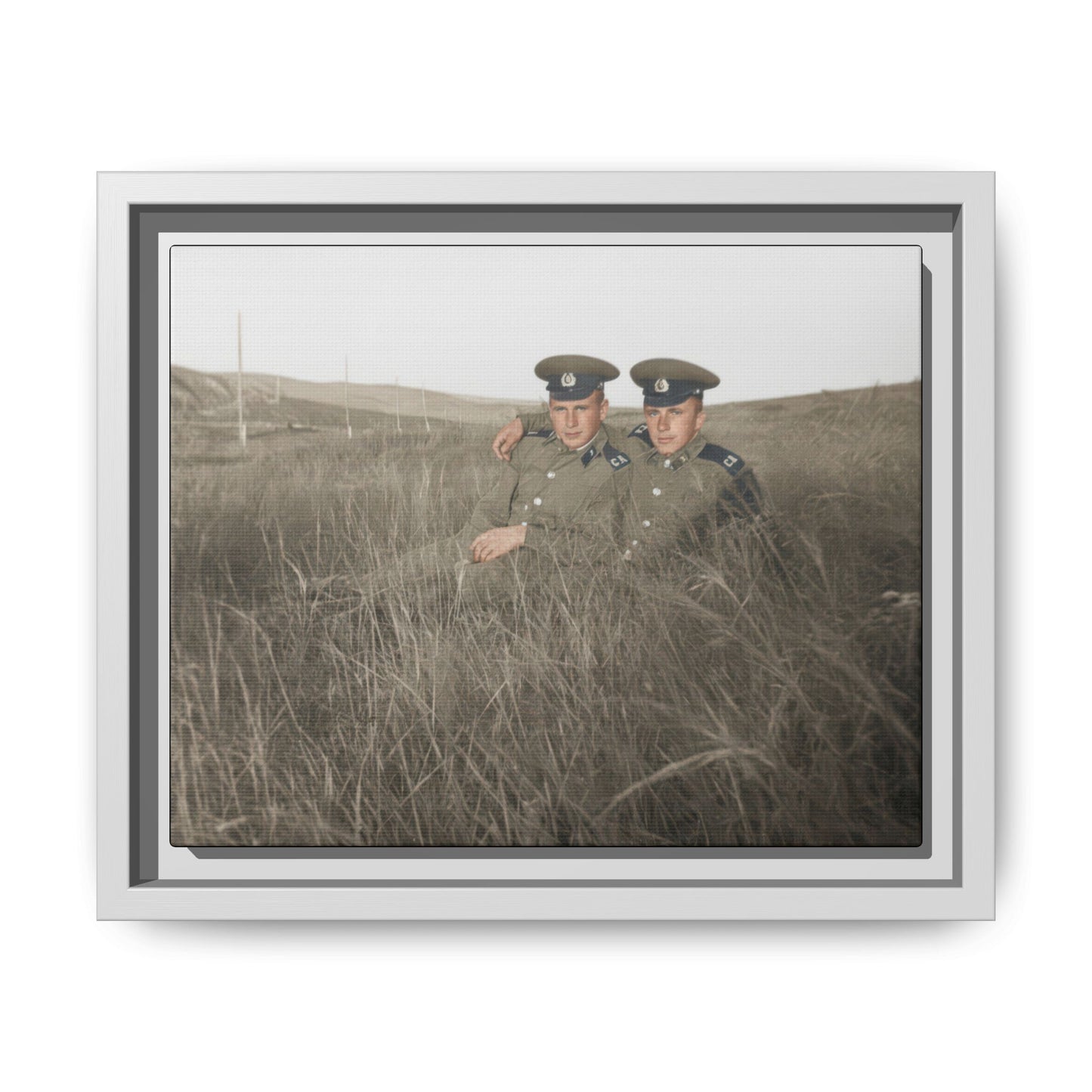 paire 082 | Framed Vintage Photo - Matte Canvas