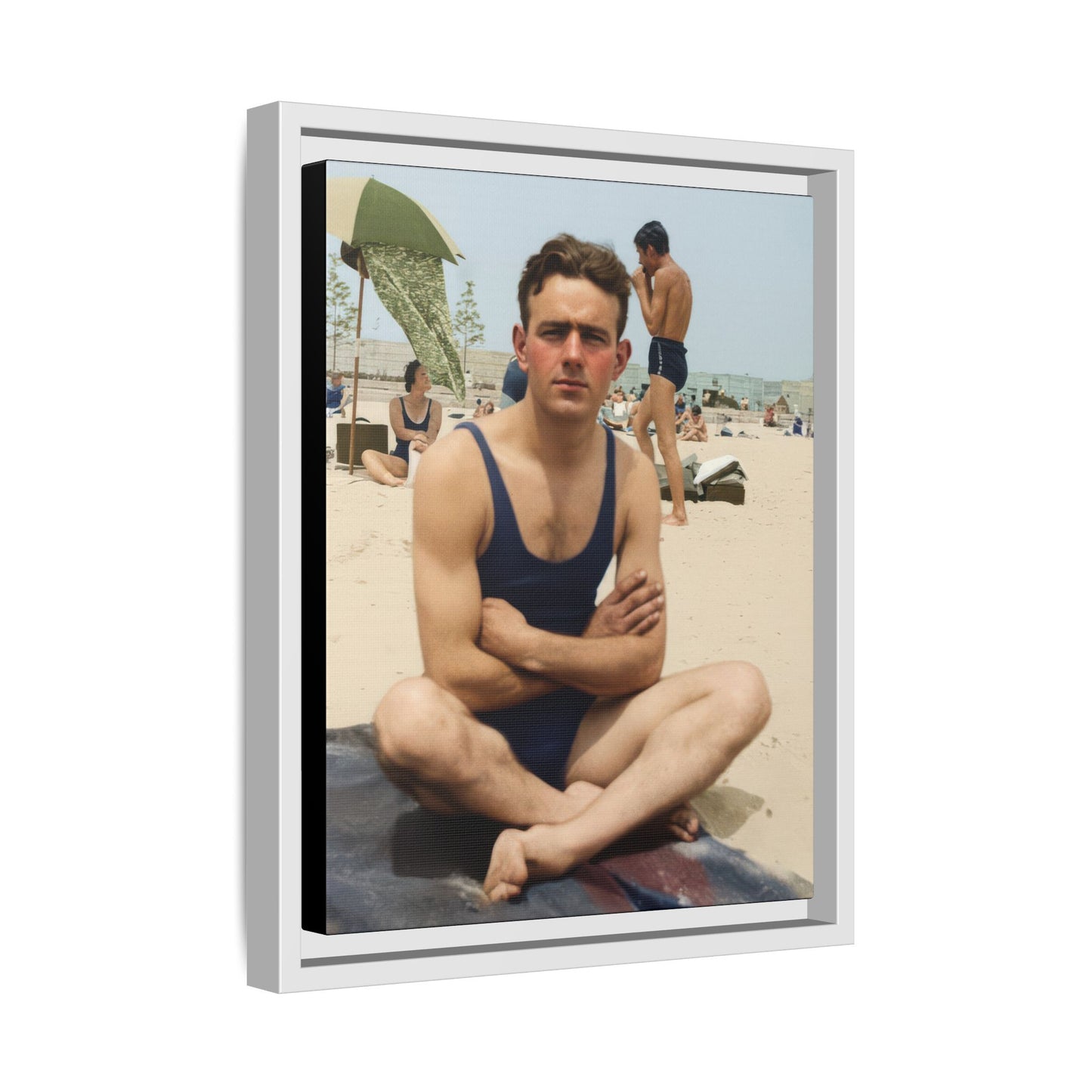nager 047 | Framed Vintage Photo - Matte Canvas