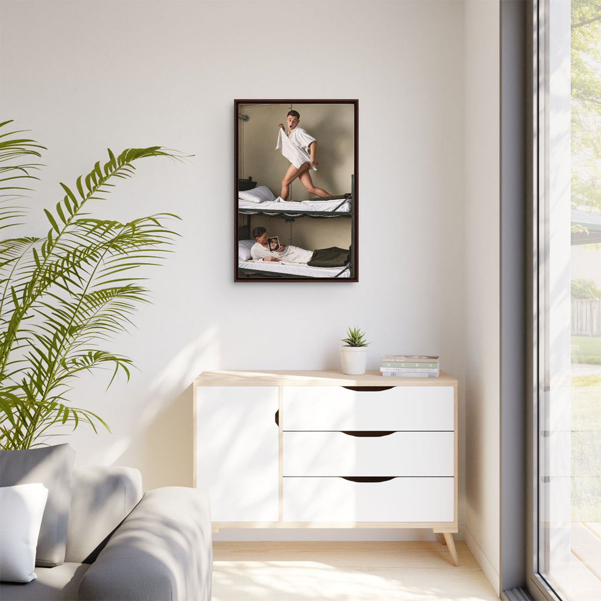 paire 168 | Framed Vintage Photo - Matte Canvas