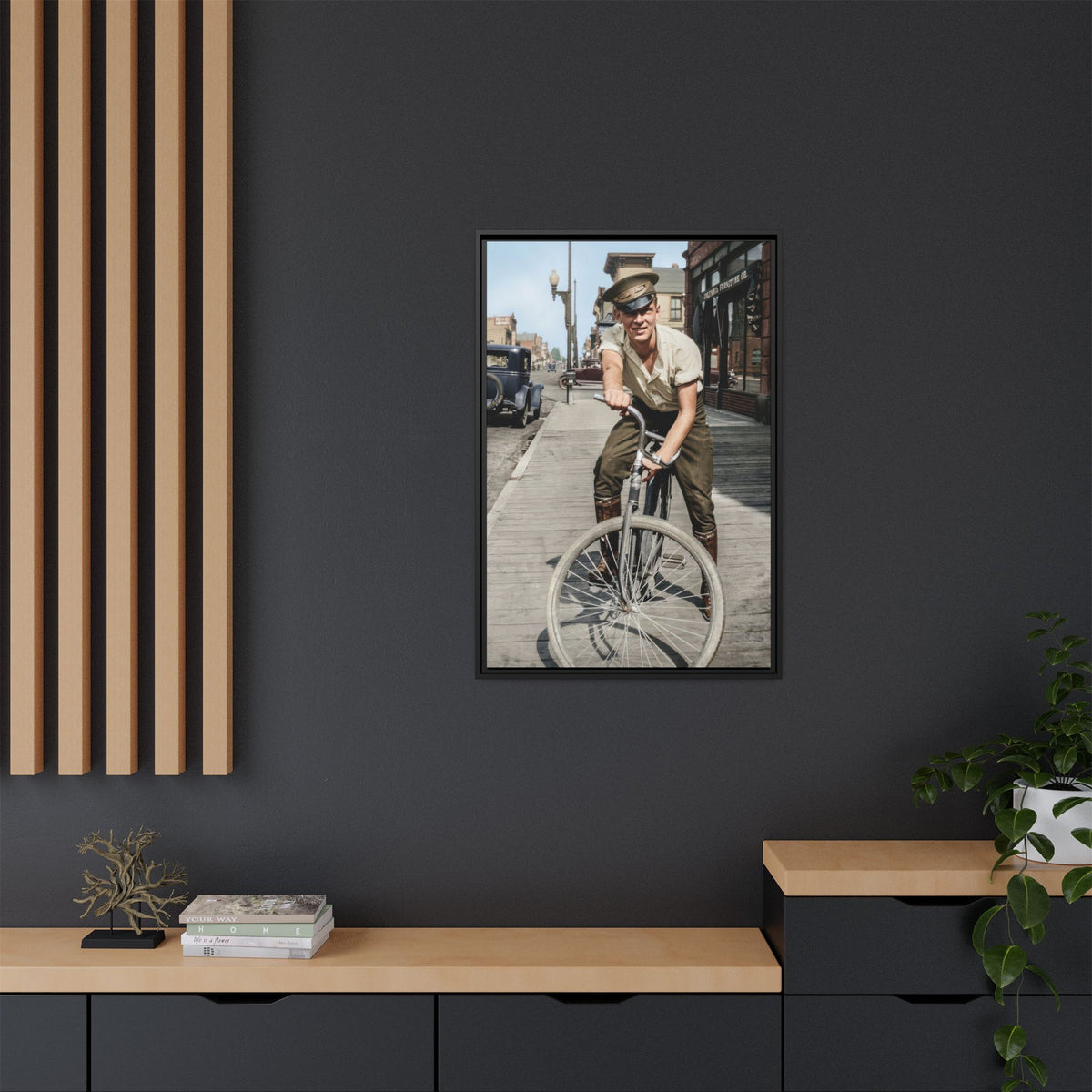 celibataire 007 | Framed Vintage Photo - Matte Canvas