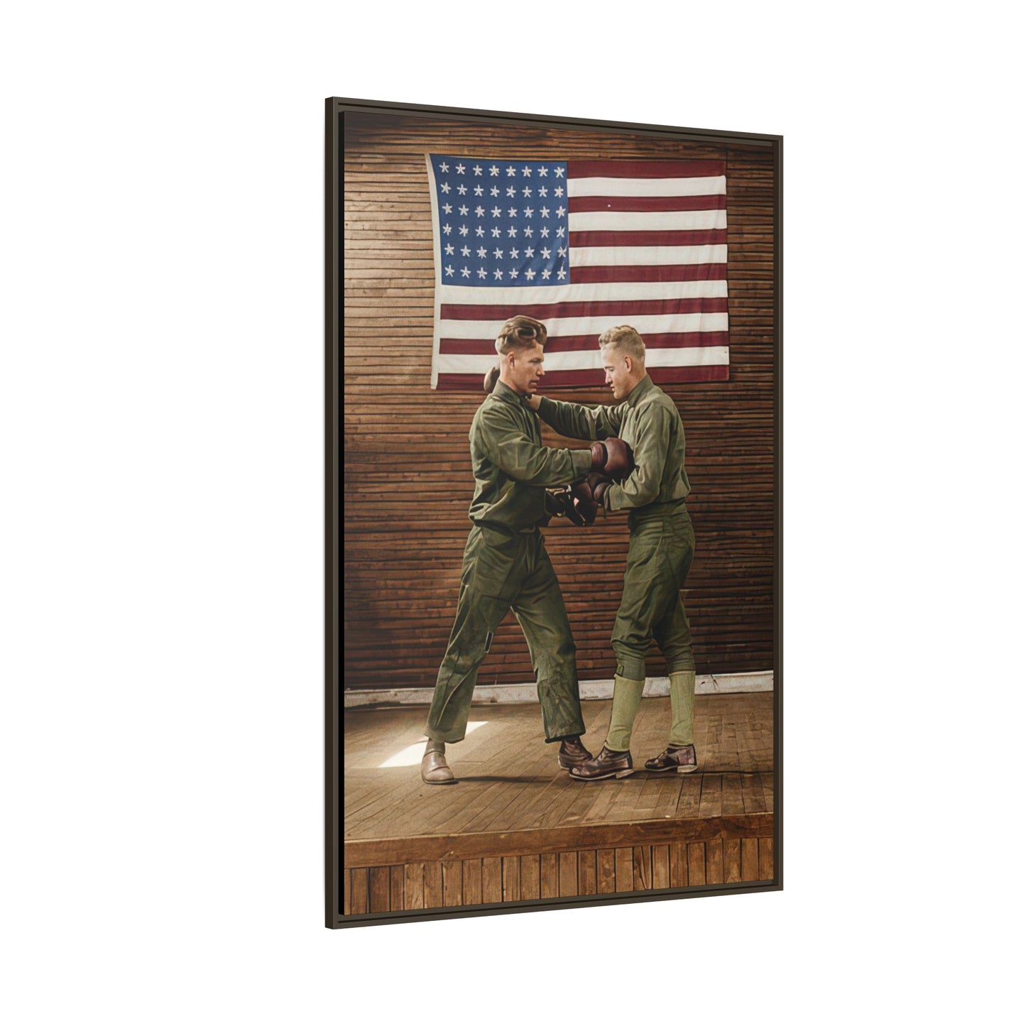 athlétisme 034 | Framed Vintage Photo - Matte Canvas