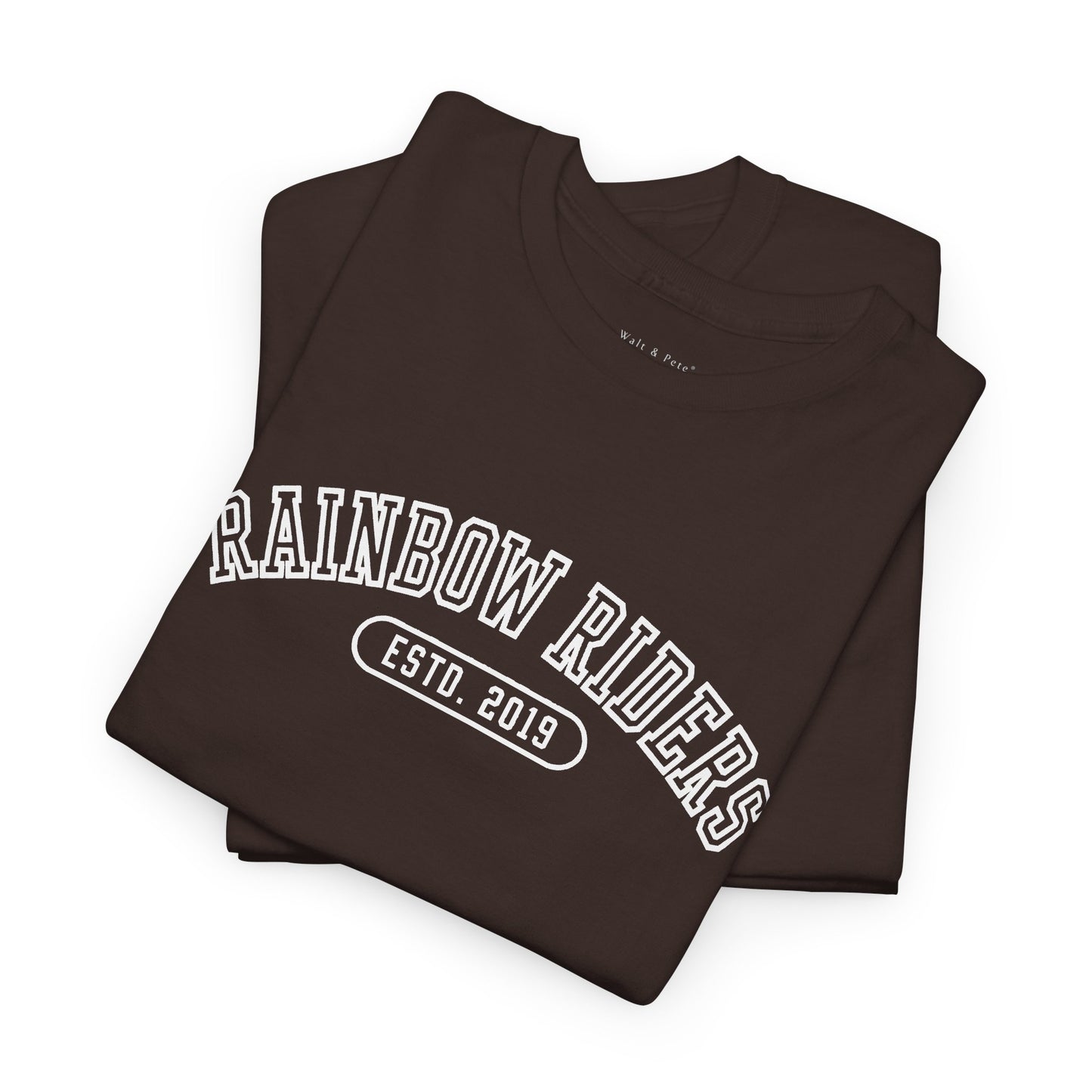 Rainbow Riders Collegiate T-Shirt | Est. 2019 LGBTQ+ Pride Tee