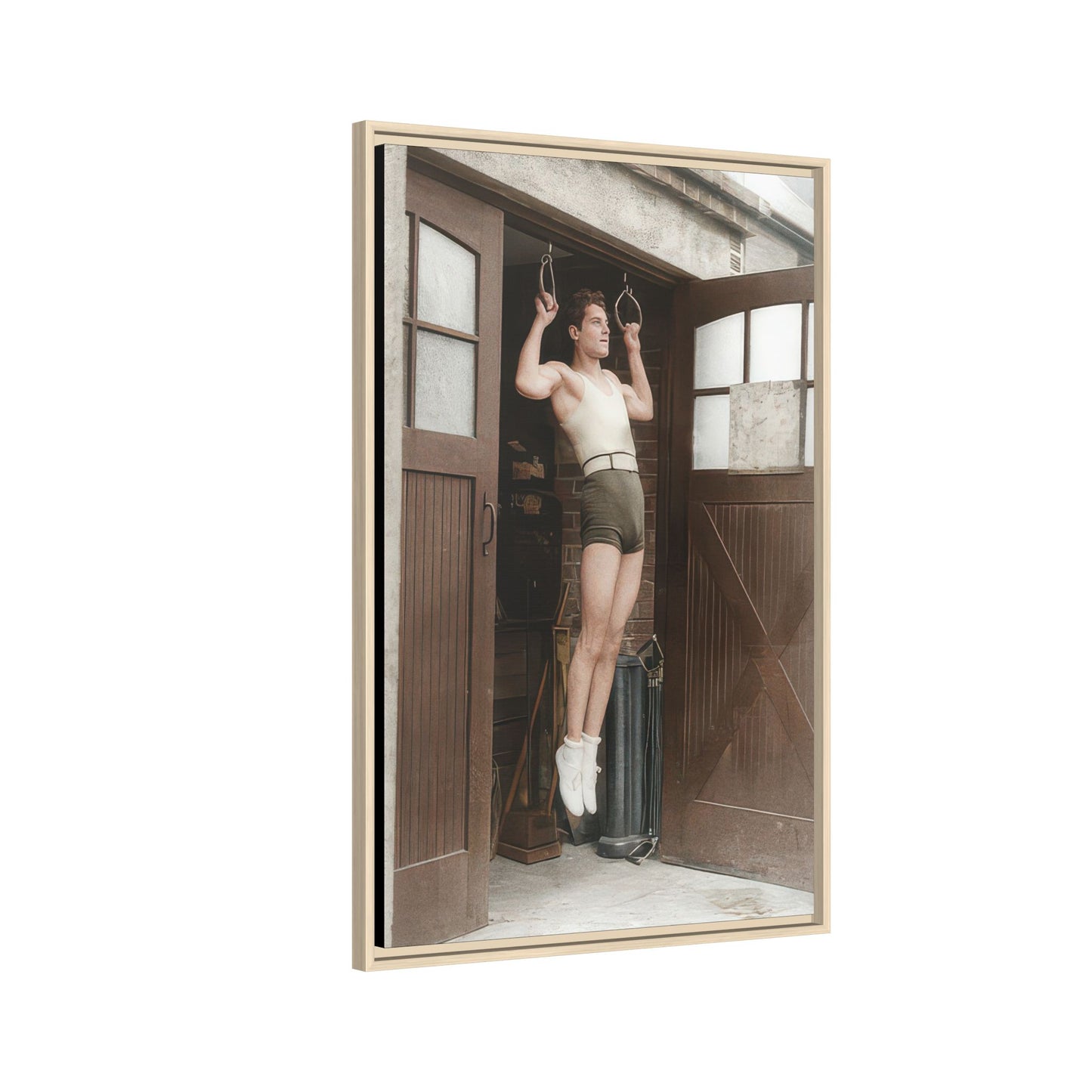athlétisme 031 | Framed Vintage Photo - Matte Canvas