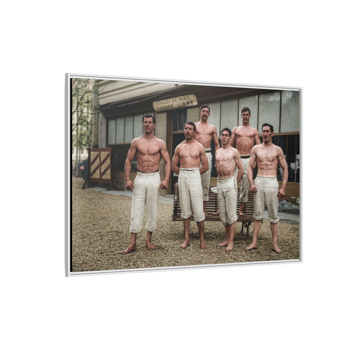 athlétisme 044| Framed Vintage Photo - Matte Canvas