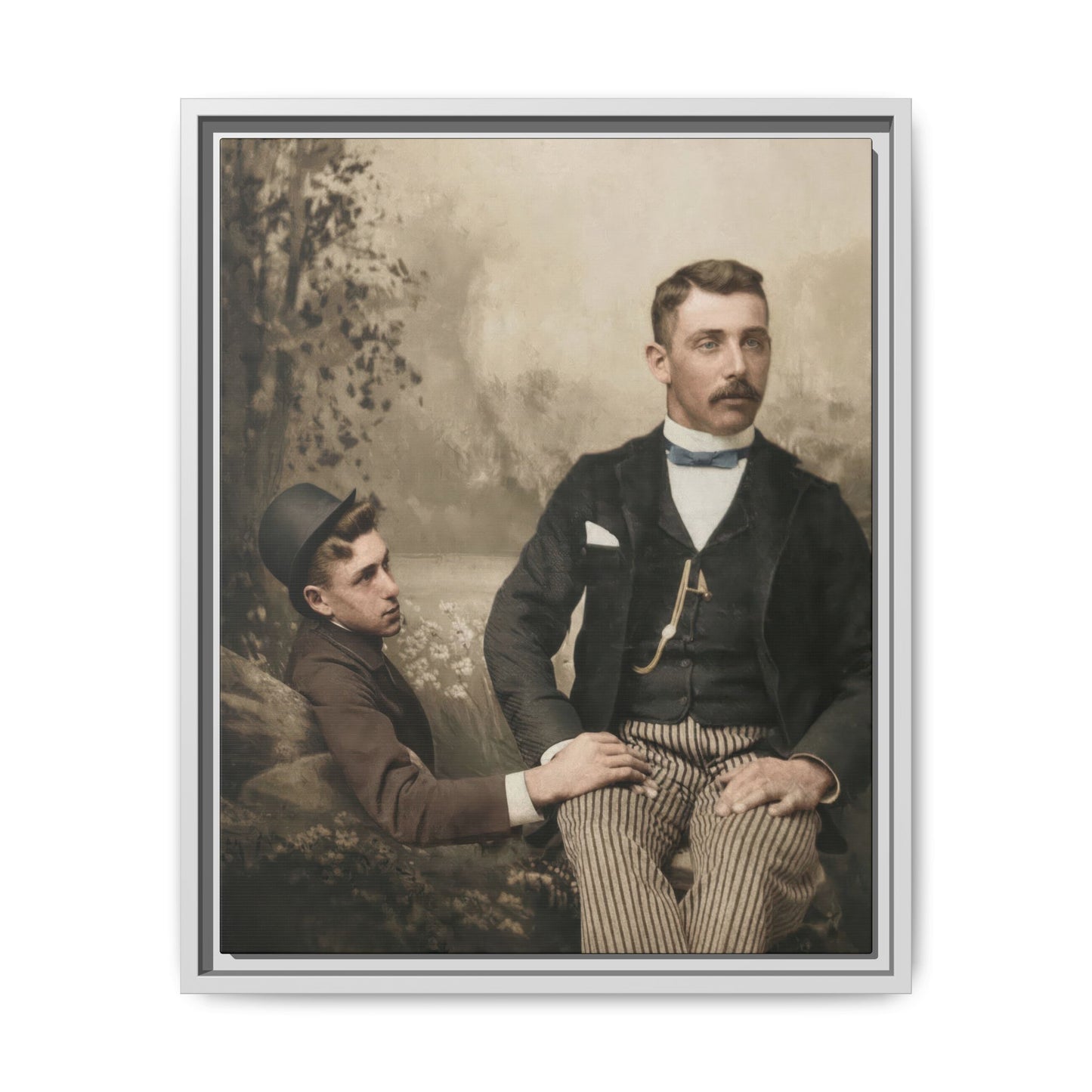 paire 100 | Framed Vintage Photo - Matte Canvas