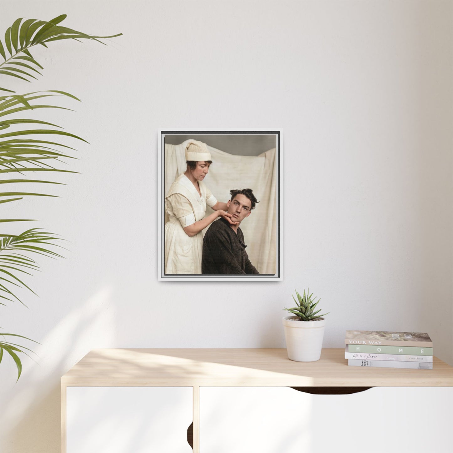 celibataire 021 | Framed Vintage Photo - Matte Canvas