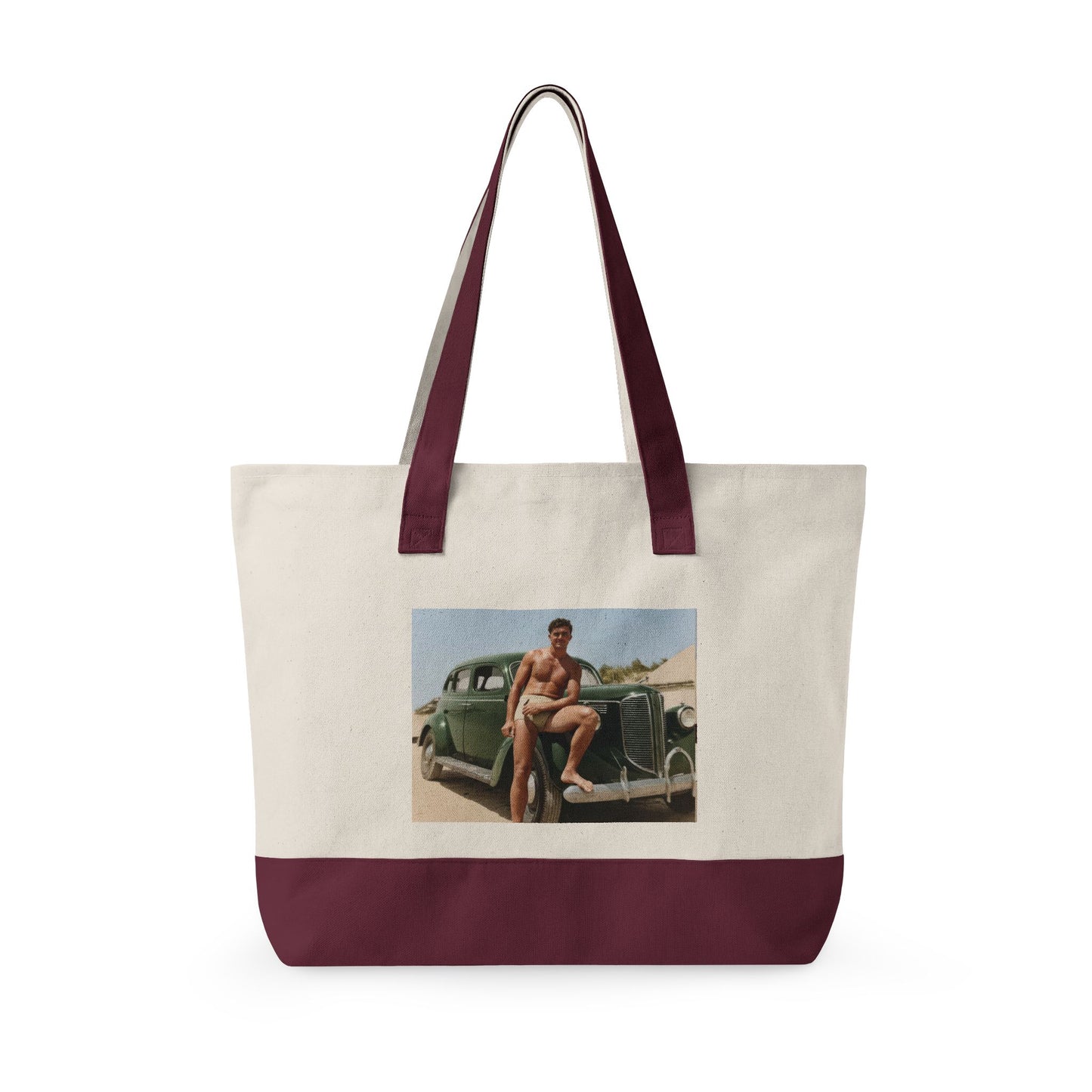 Beach Day Zippered Canvas Tote | nager 022