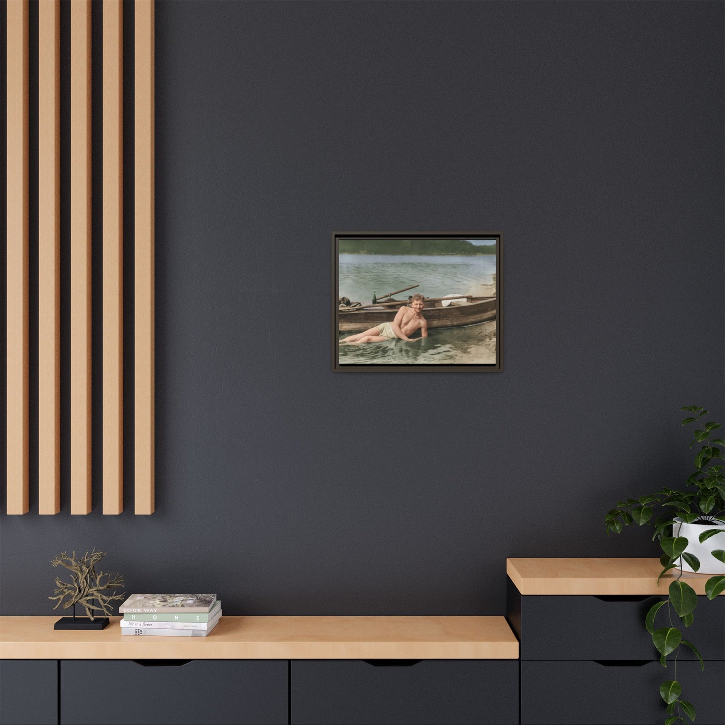 nager 013 | Framed Vintage Photo - Matte Canvas