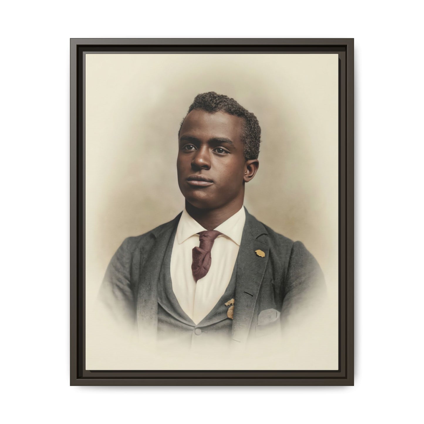 celibataire 027 | Framed Vintage Photo - Matte Canvas