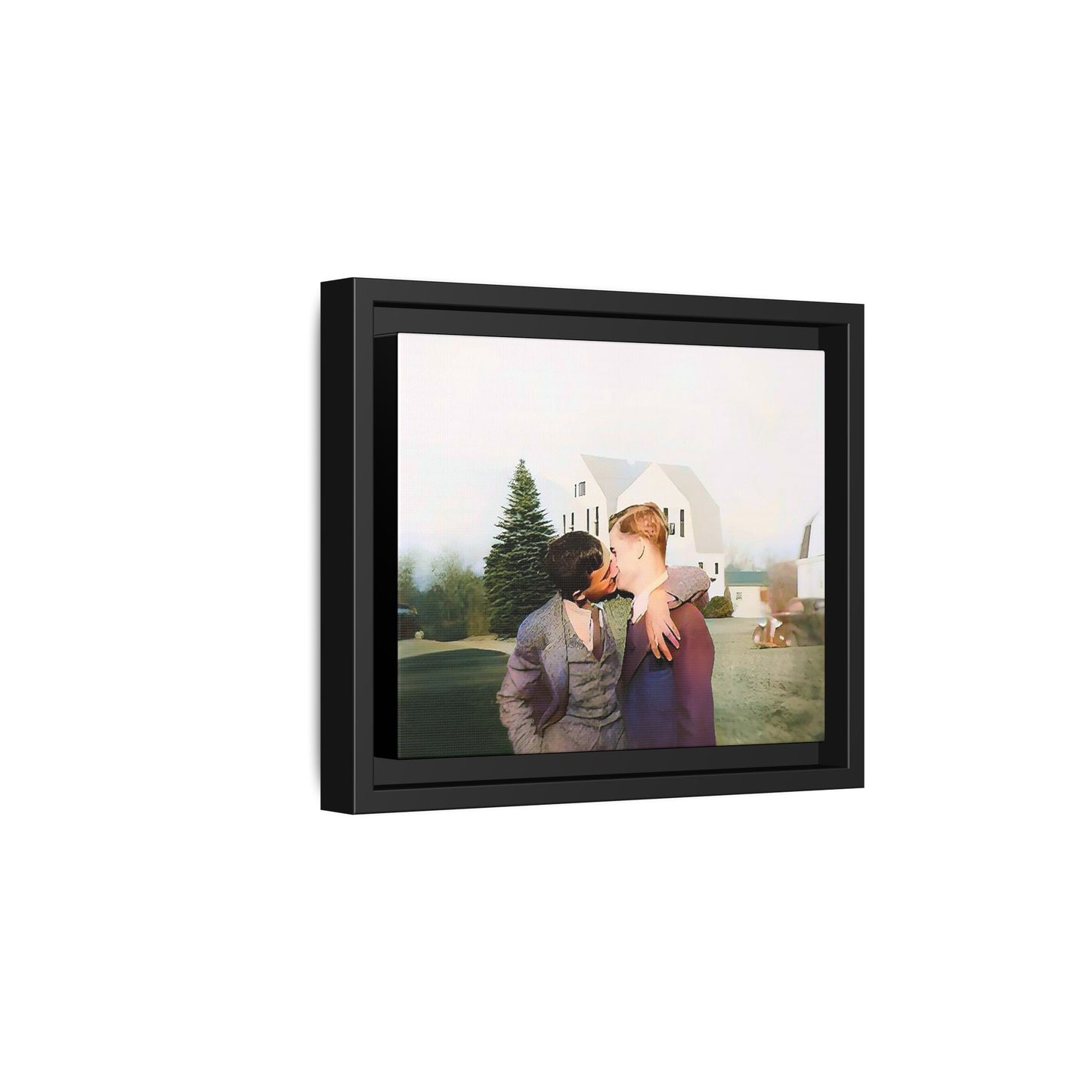 paire 005 | Framed Vintage Photo - Matte Canvas