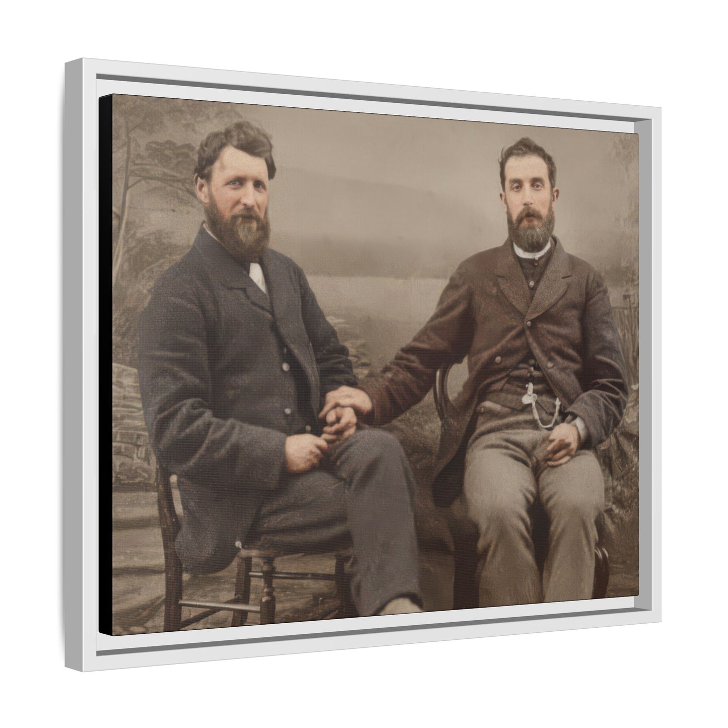 paire 110 | Framed Vintage Photo - Matte Canvas