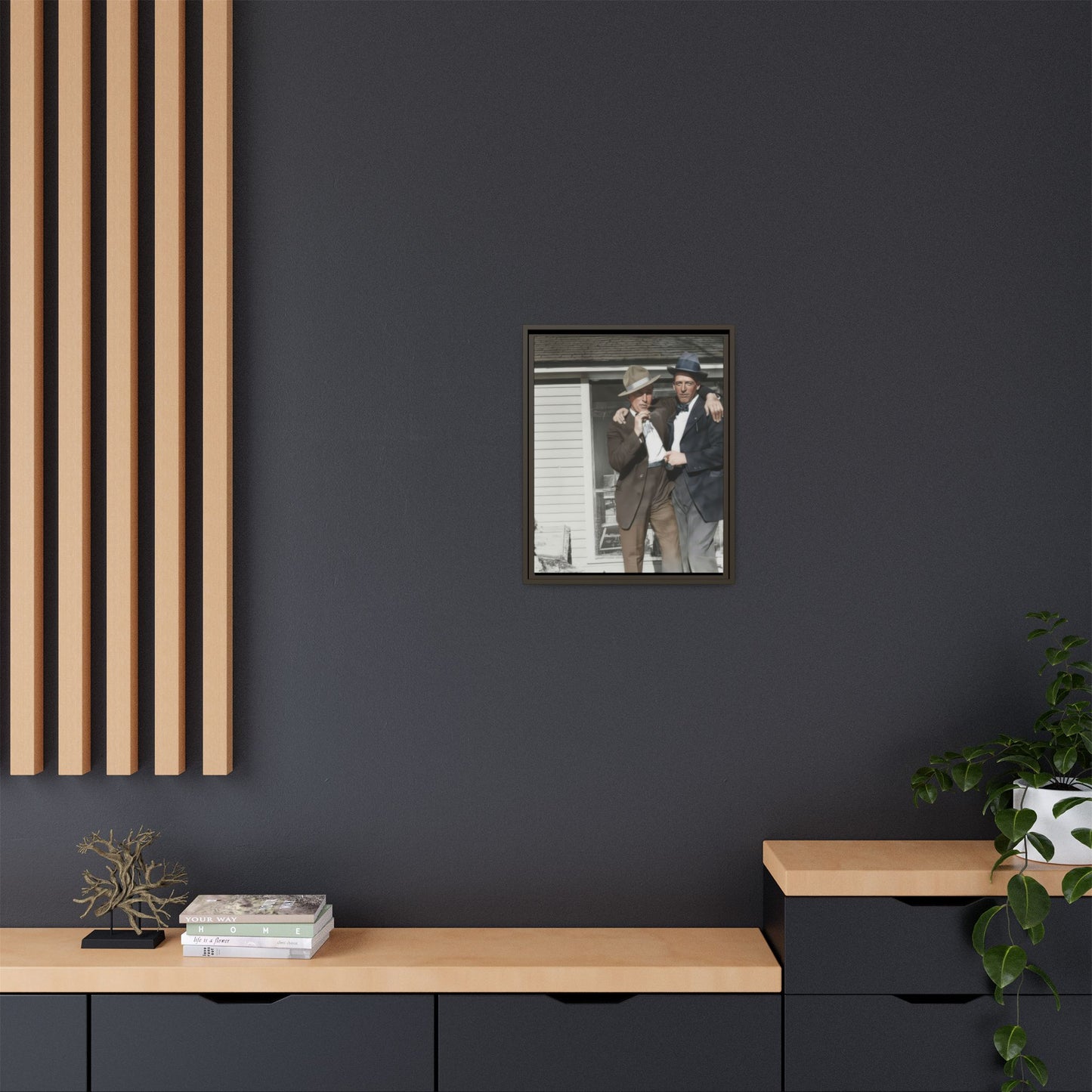 paire 041 | Framed Vintage Photo - Matte Canvas