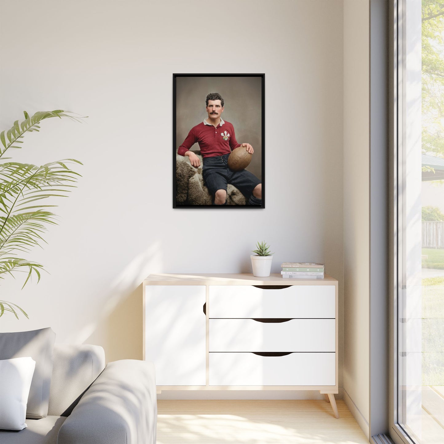 athlétisme 022 | Framed Vintage Photo - Matte Canvas