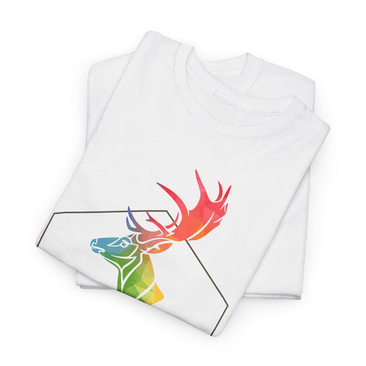 authentic pride shirt rainbow deer 