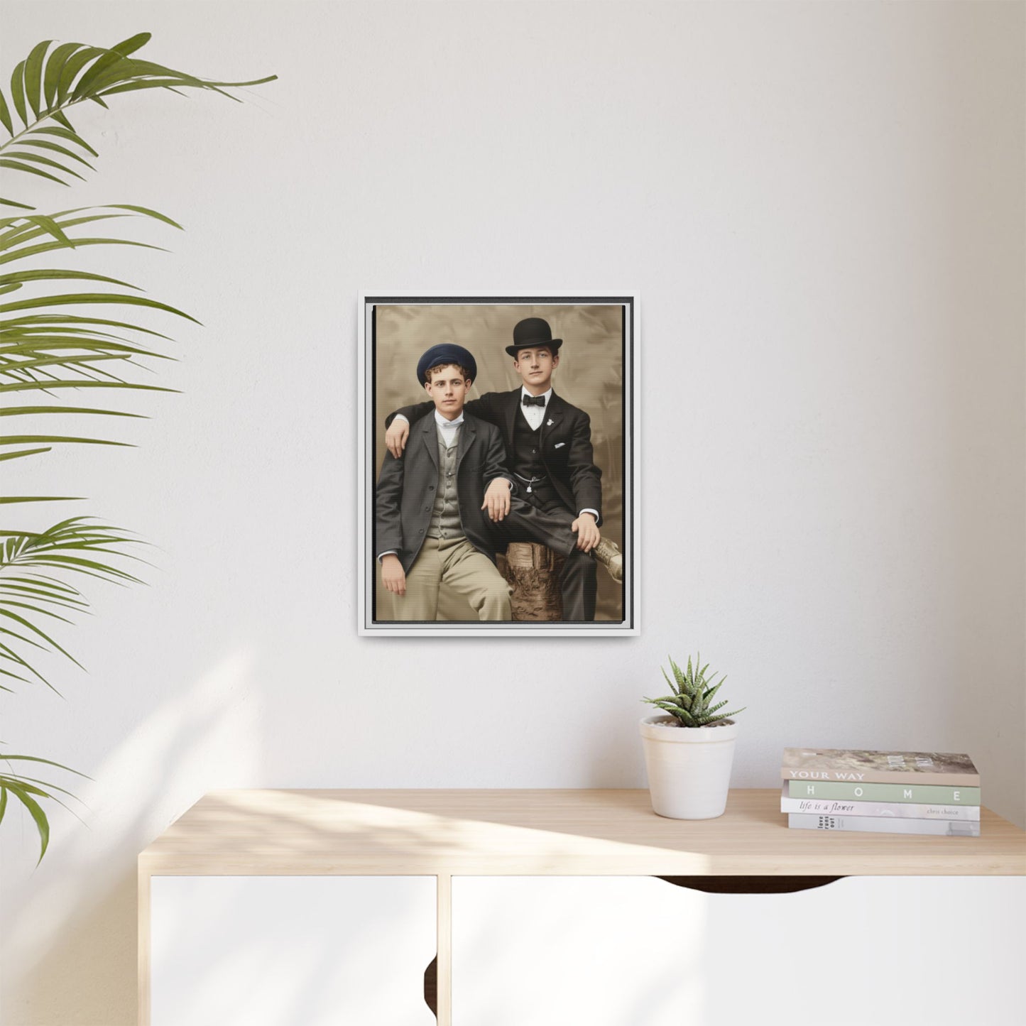 paire 002 | Framed Vintage Photo - Matte Canvas