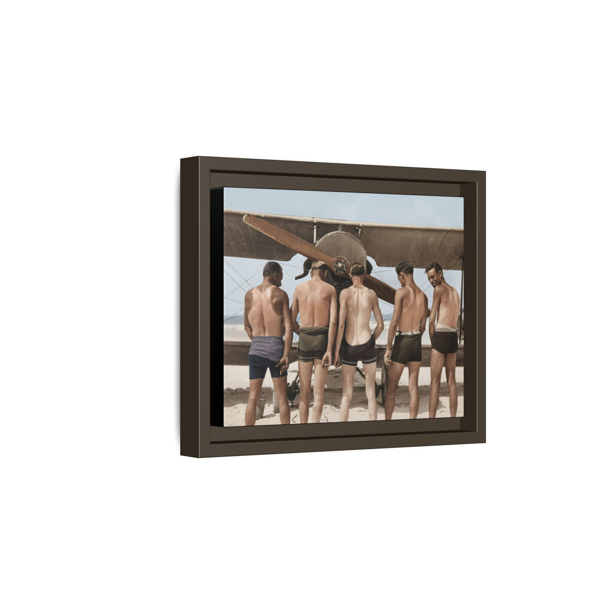 hommes 019 | Framed Vintage Photo - Matte Canvas