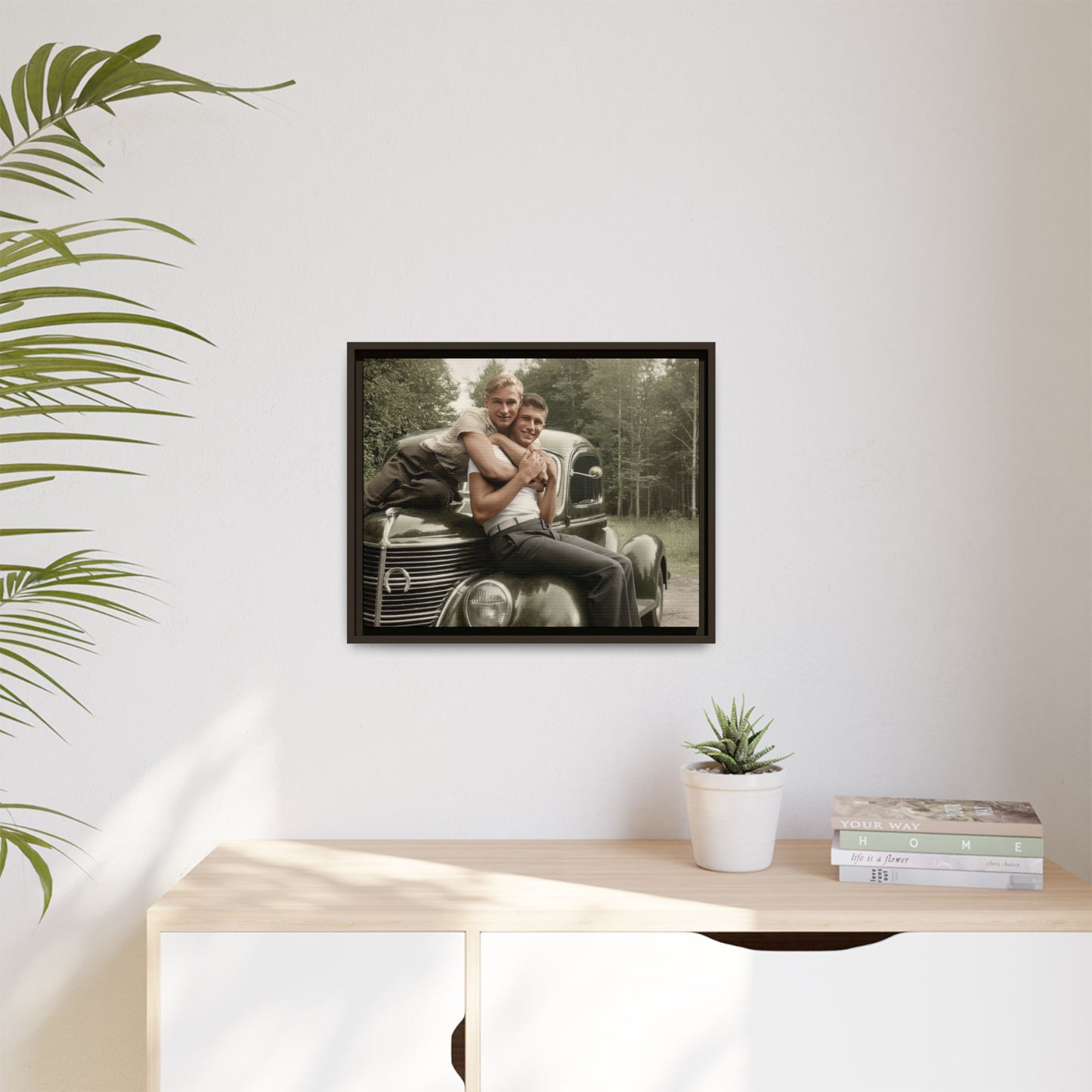 paire 045 | Framed Vintage Photo - Matte Canvas