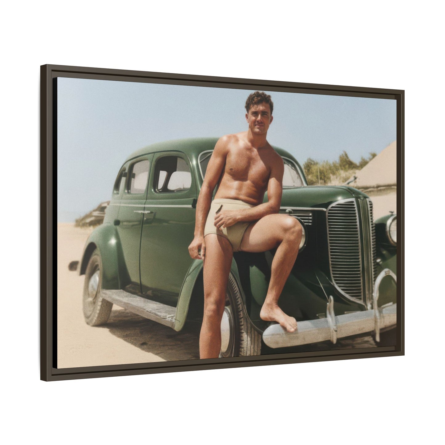 nager 022 | Framed Vintage Photo - Matte Canvas