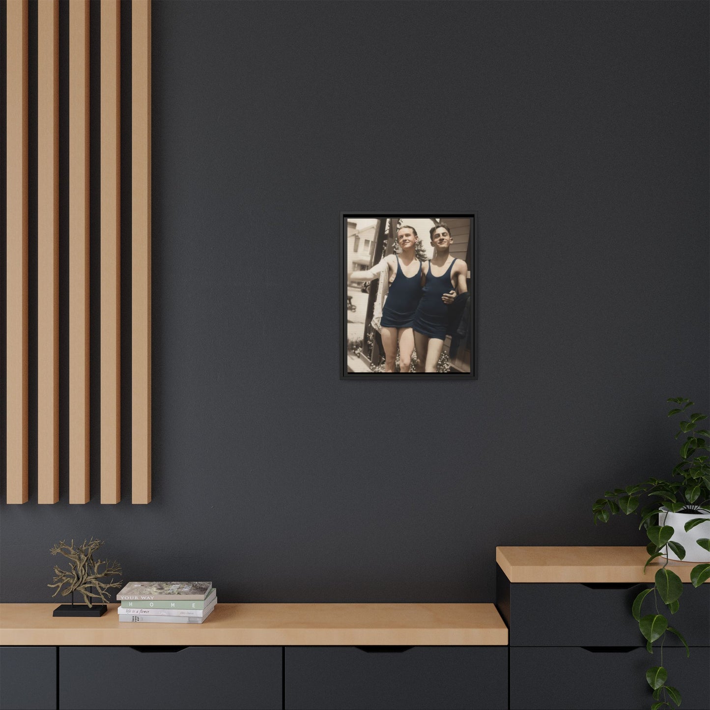 nager 024 | Framed Vintage Photo - Matte Canvas