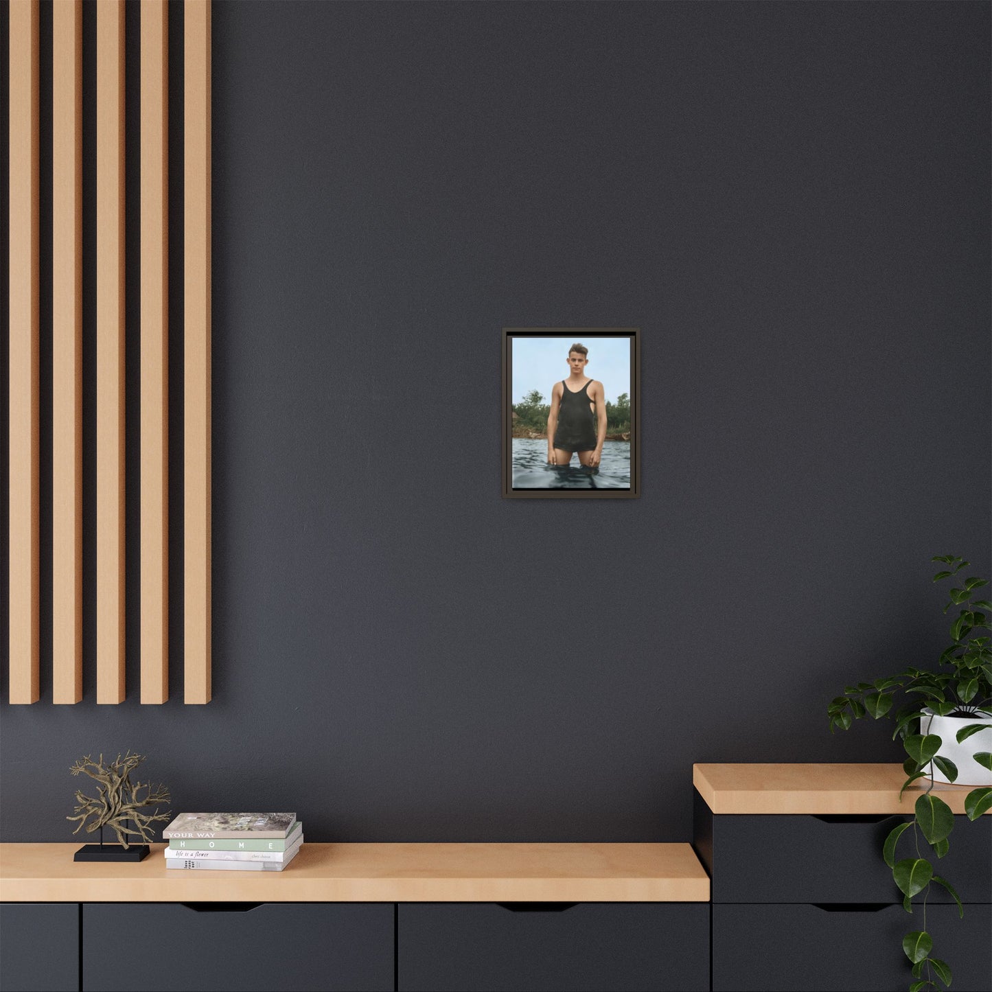 nager 019 | Framed Vintage Photo - Matte Canvas