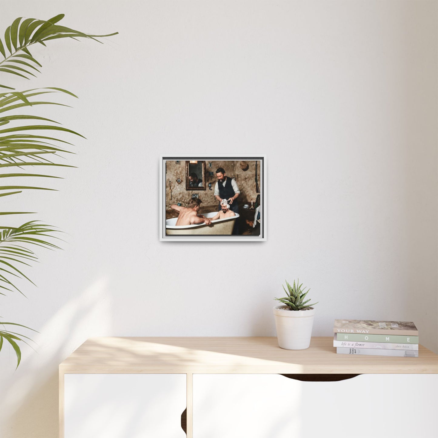hommes 031 | Framed Vintage Photo - Matte Canvas