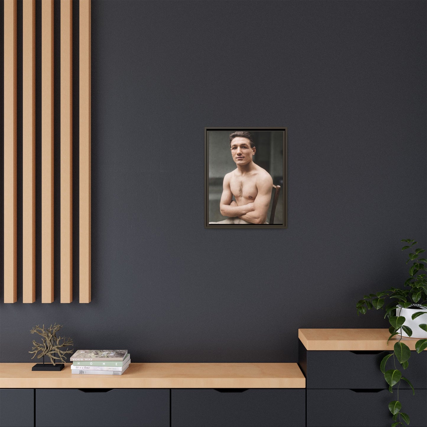 athlétisme 046 | Framed Vintage Photo - Matte Canvas