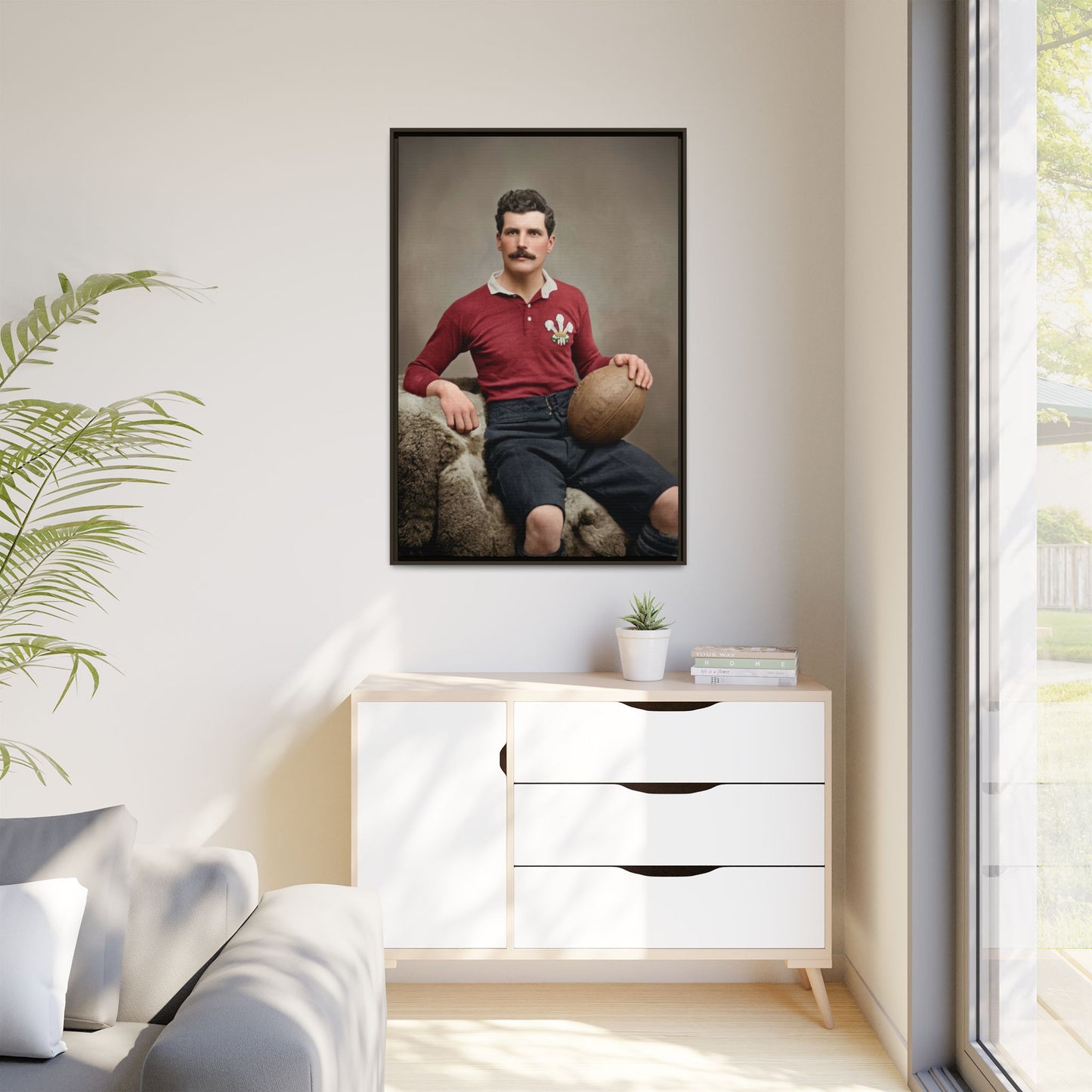 athlétisme 022 | Framed Vintage Photo - Matte Canvas