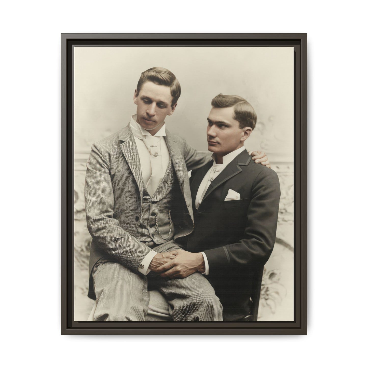 paire 063 | Framed Vintage Photo - Matte Canvas