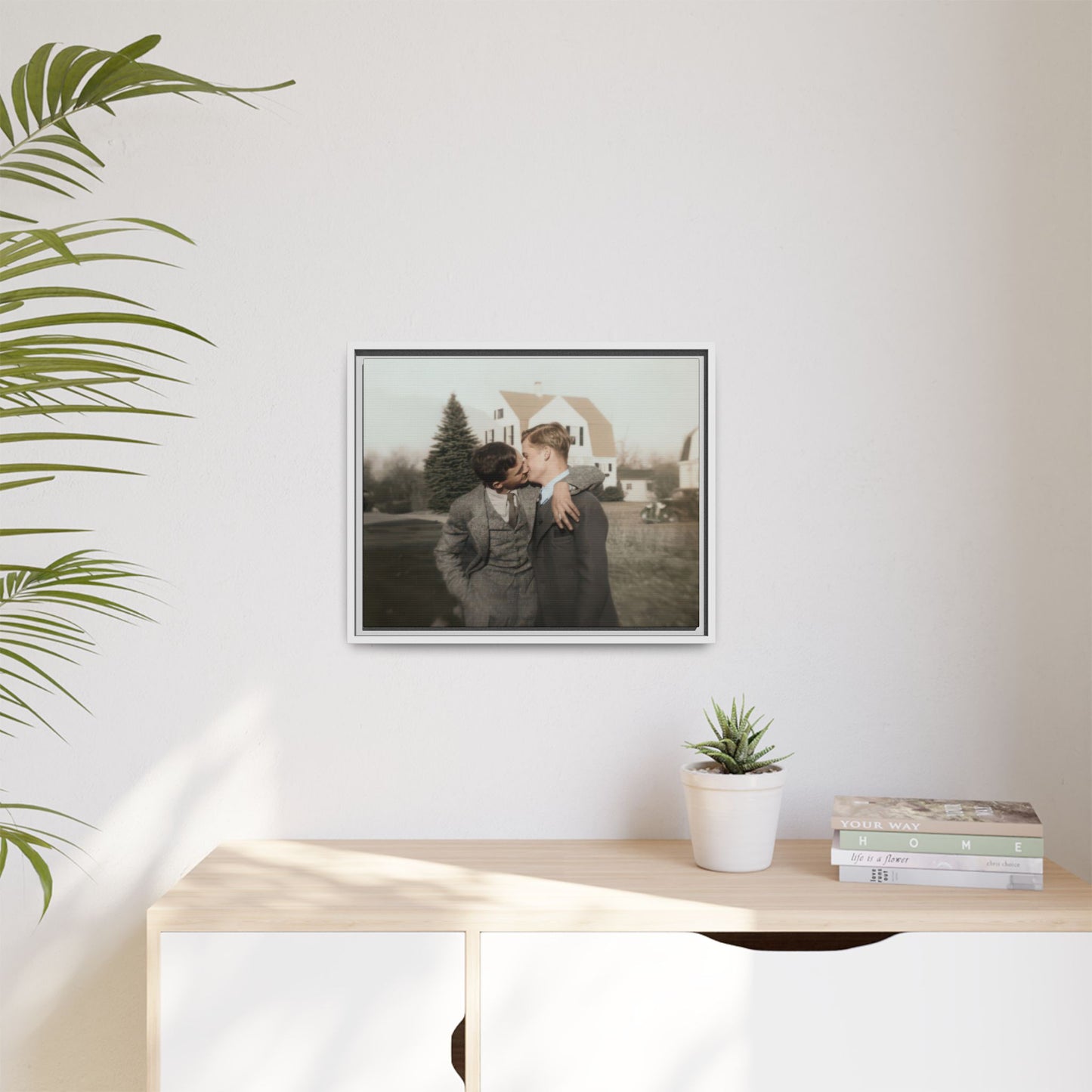 paire 005 | Framed Vintage Photo - Matte Canvas