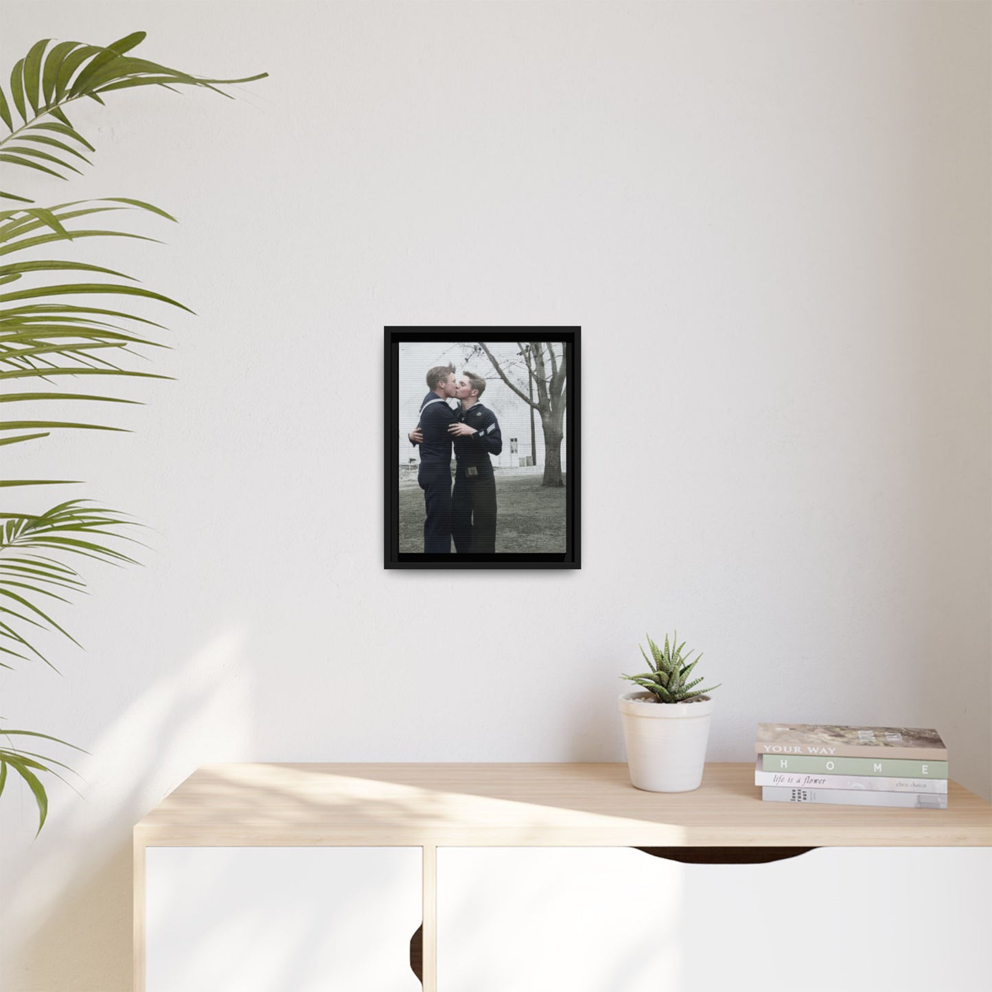 paire 034 | Framed Vintage Photo - Matte Canvas