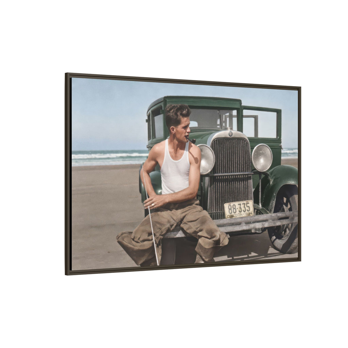 celibataire 008 | Framed Vintage Photo - Matte Canvas