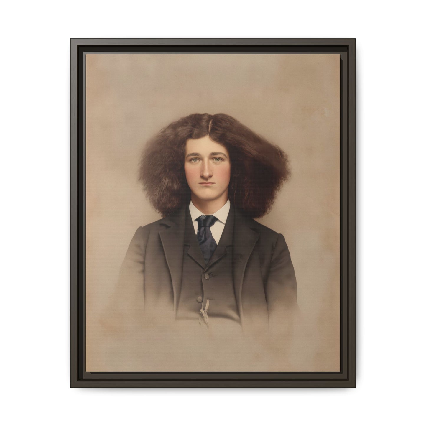 celibataire 033 | Framed Vintage Photo - Matte Canvas