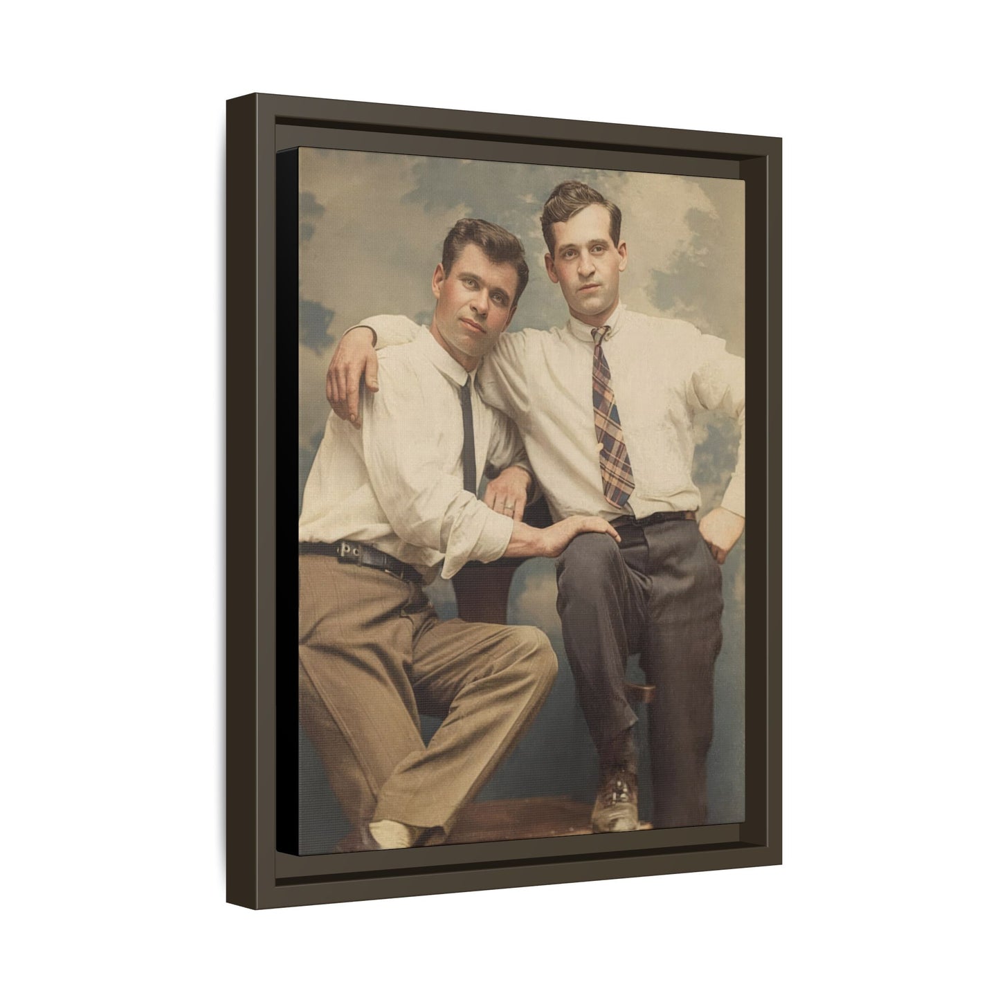paire 069 | Framed Vintage Photo - Matte Canvas