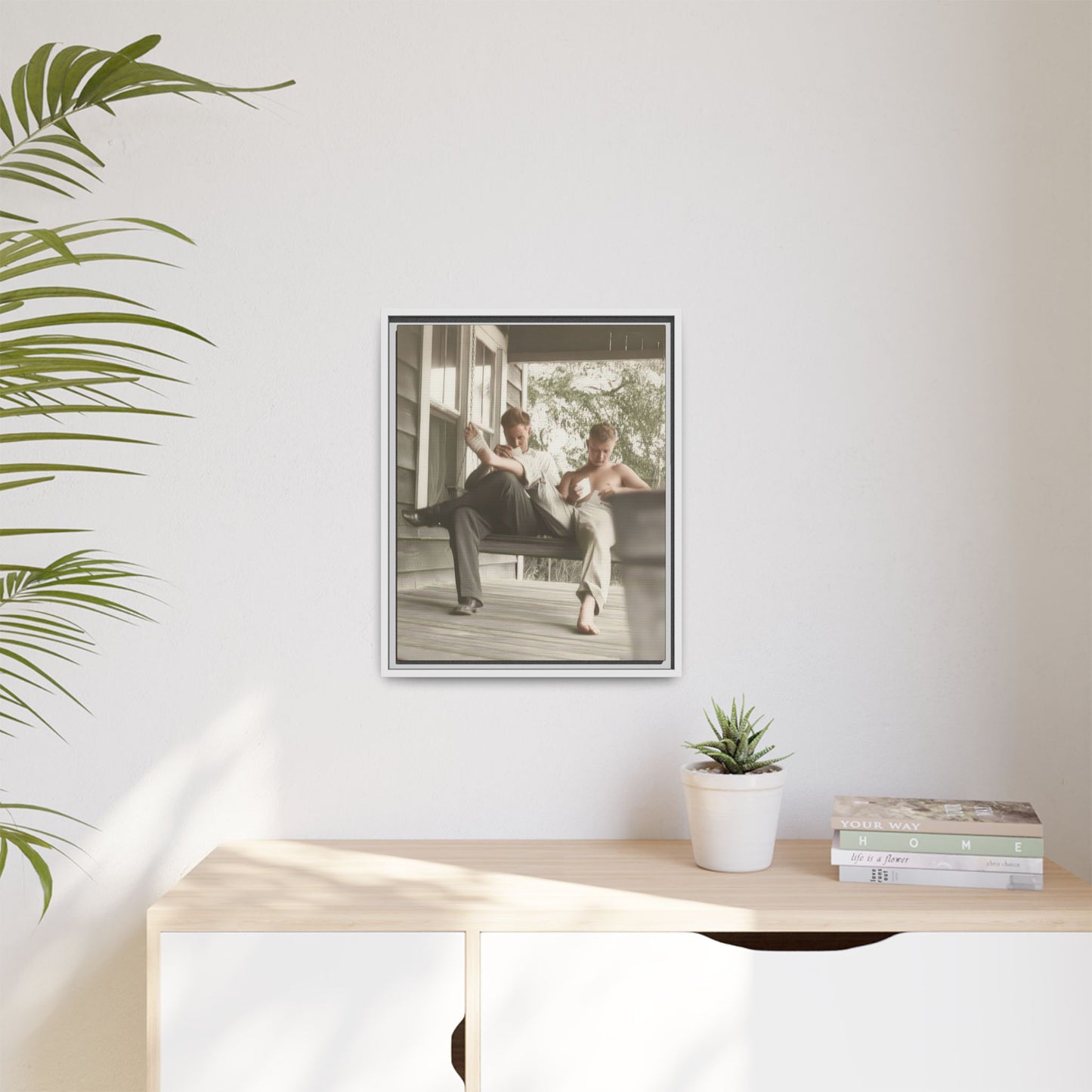 paire 051 | Framed Vintage Photo - Matte Canvas