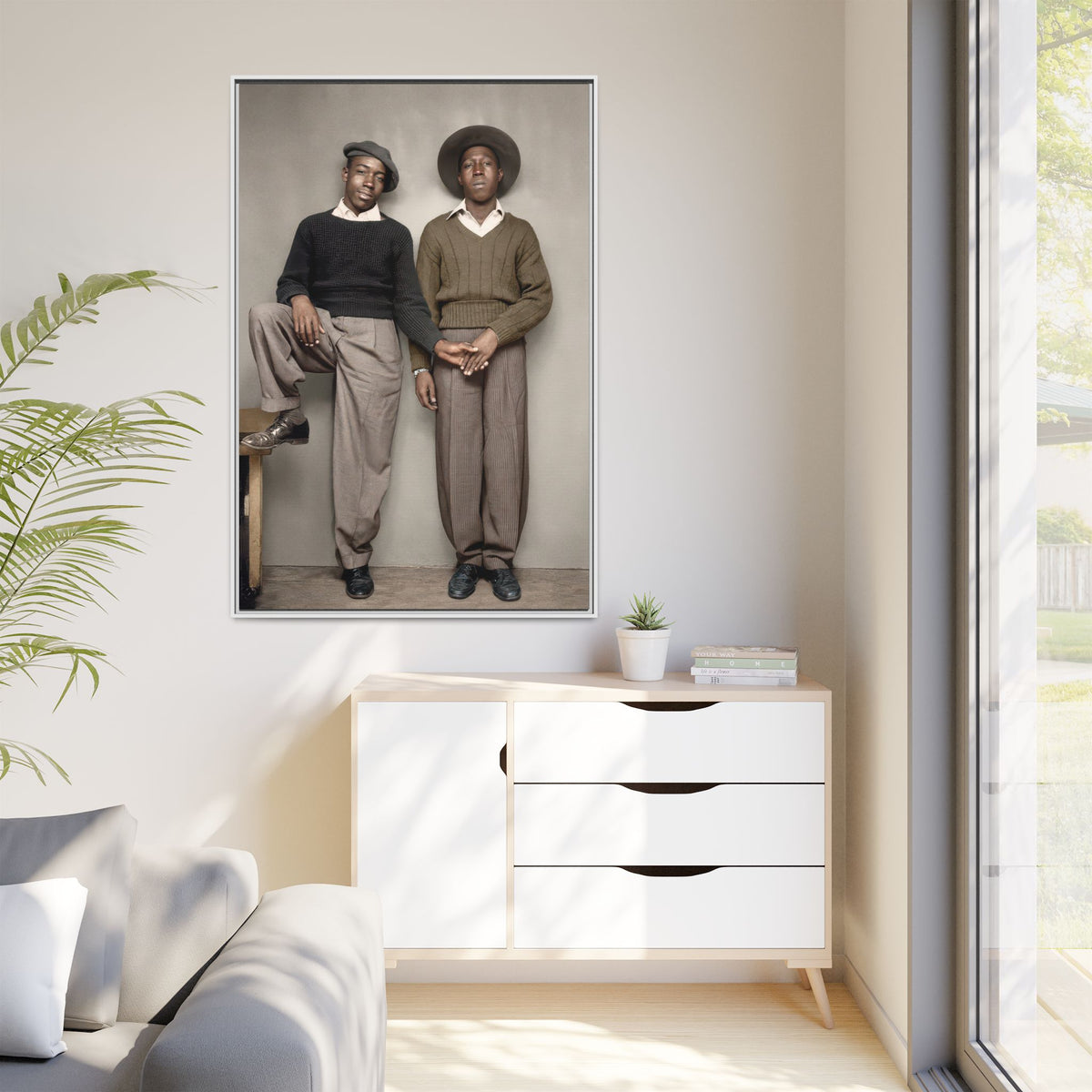 paire 161 | Framed Vintage Photo - Matte Canvas